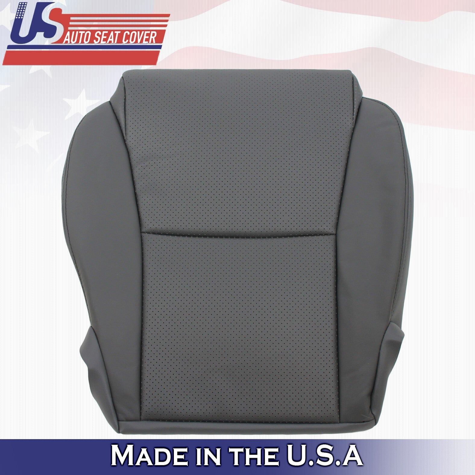 2007 For Toyota Solara Convertible Driver & Passenger Bottom Leather Covers Gray