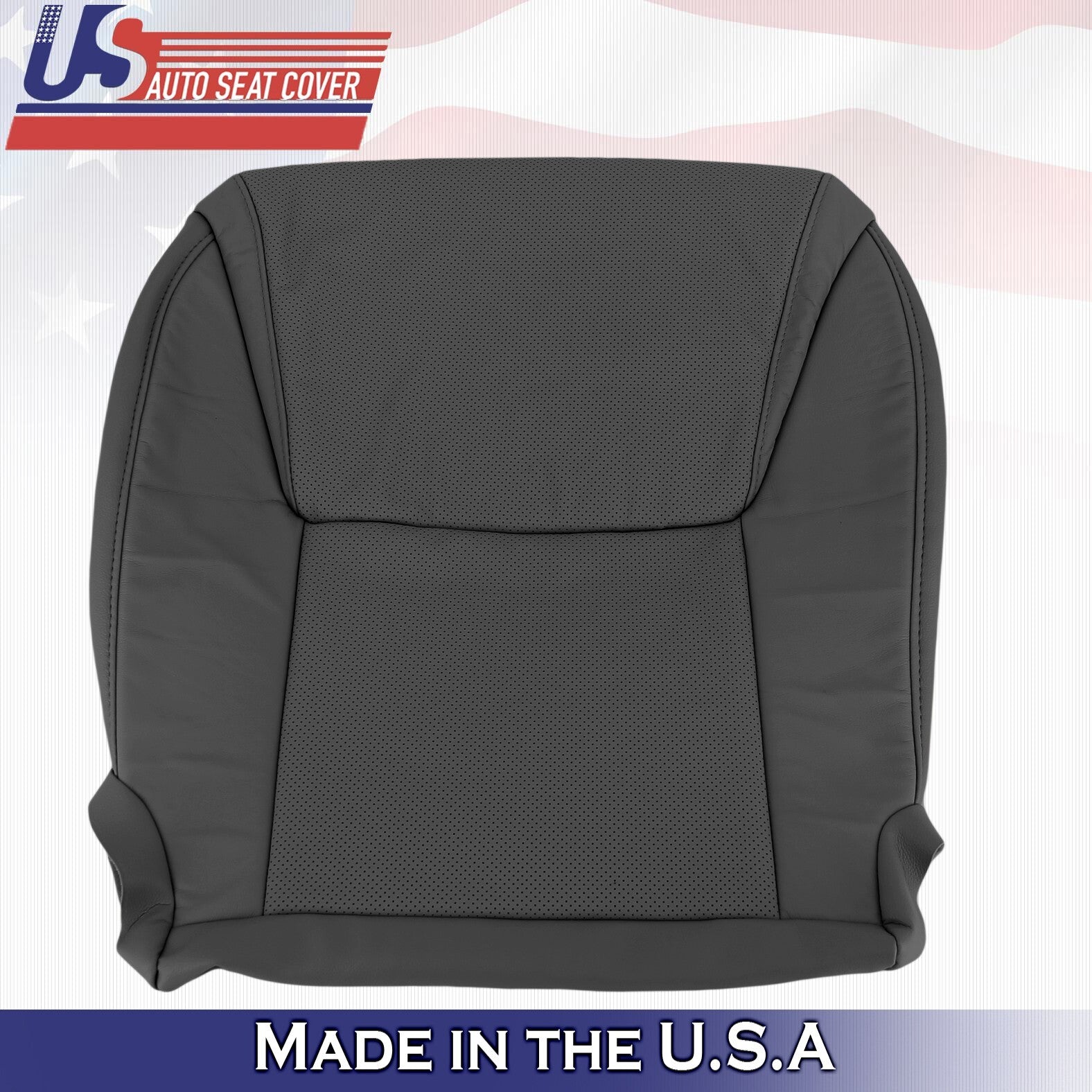 2012 to 2015 For Lexus LX570 Driver &Passenger Bottom Leather w/perf Covers BLK