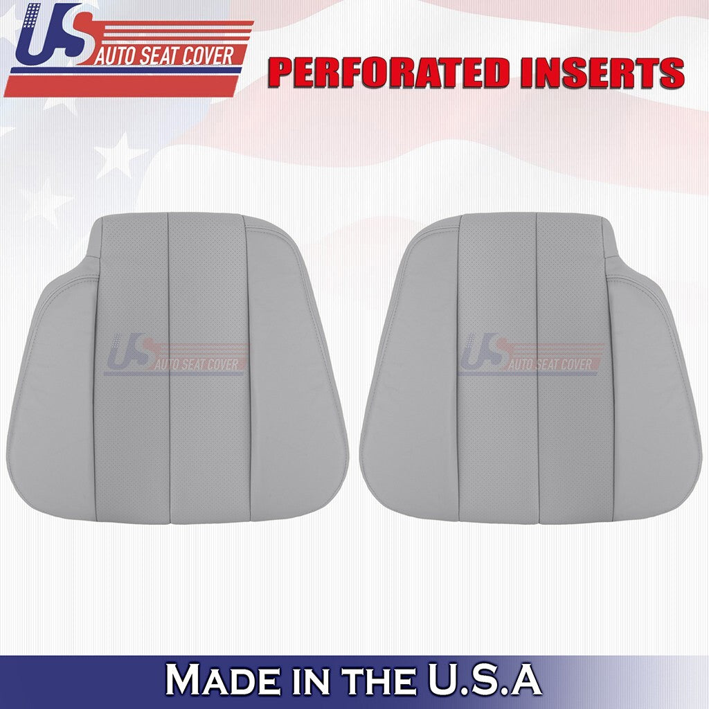 1990-1995 Fit Mercedes Benz SL300 Driver & Passenger Top Leather Seat Cover Gray