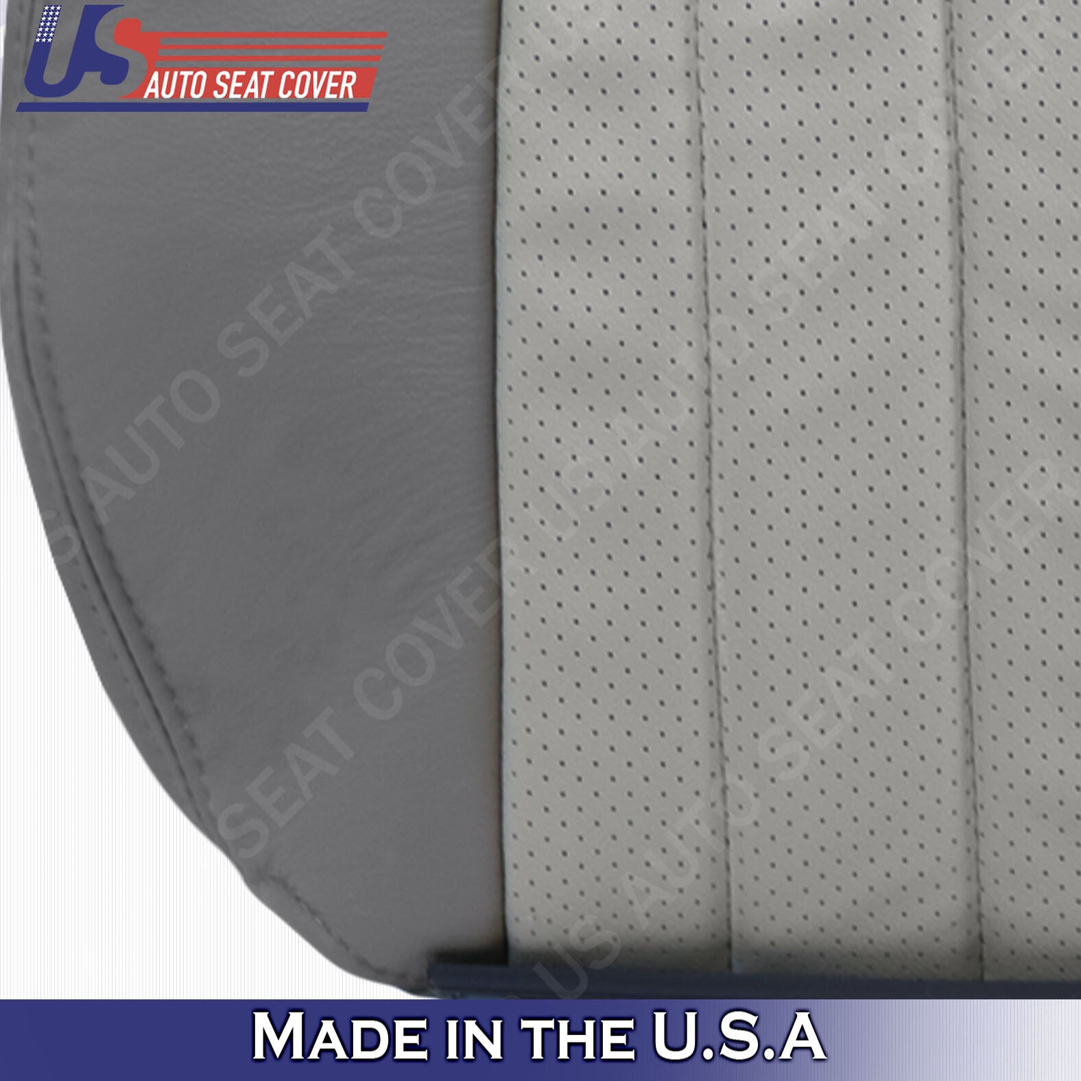 2002 2002 2004 2005 Mercury Mountaineer Passenger Top, Bottom Leather Cover Gray