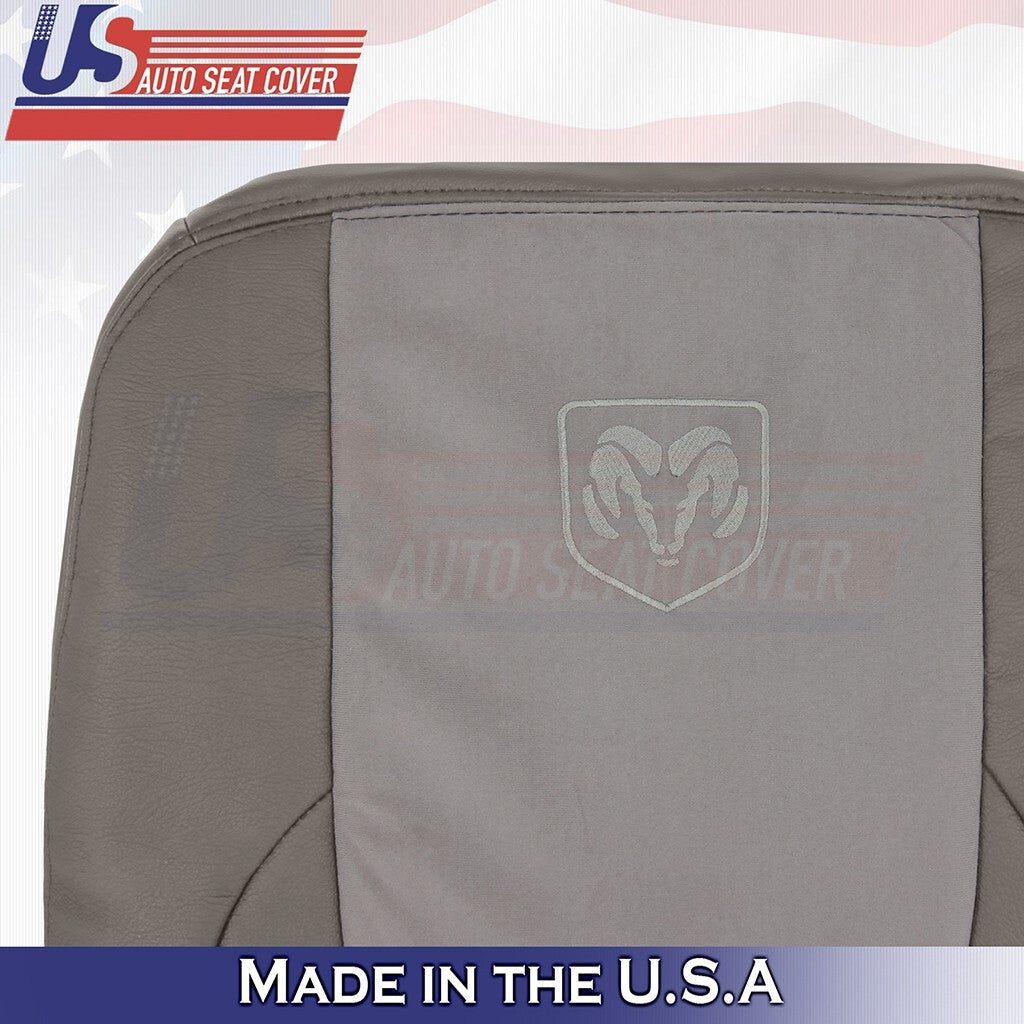 2002 2003 Fits Dodge Ram 2500 Laramie Passenger Top Leather Seat Cover Taupe
