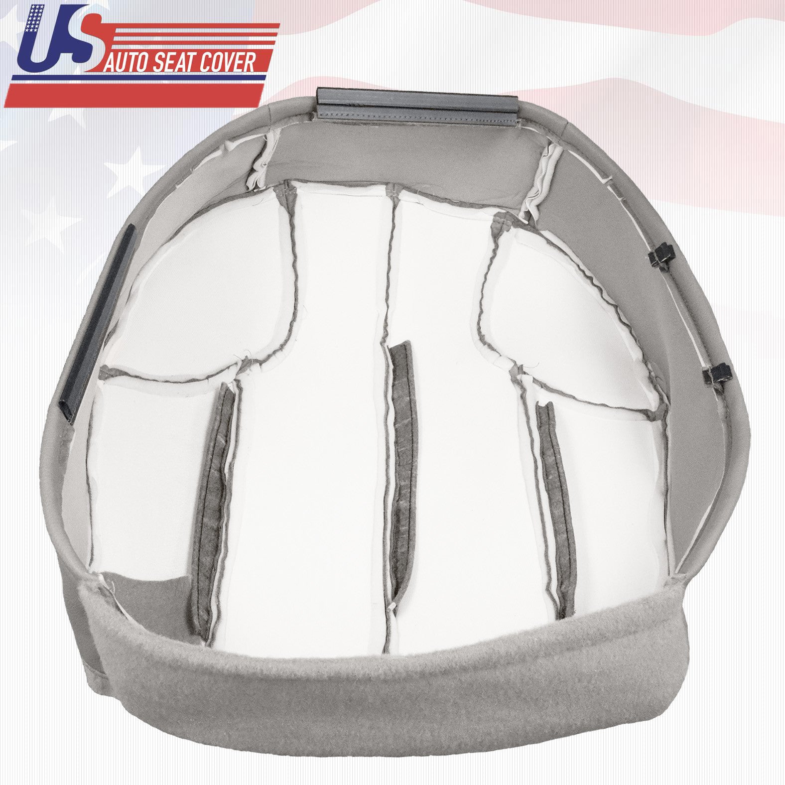 1999 2000 2001 For Jeep Grand Cherokee Driver Bottom Leather Seat Cover Gray