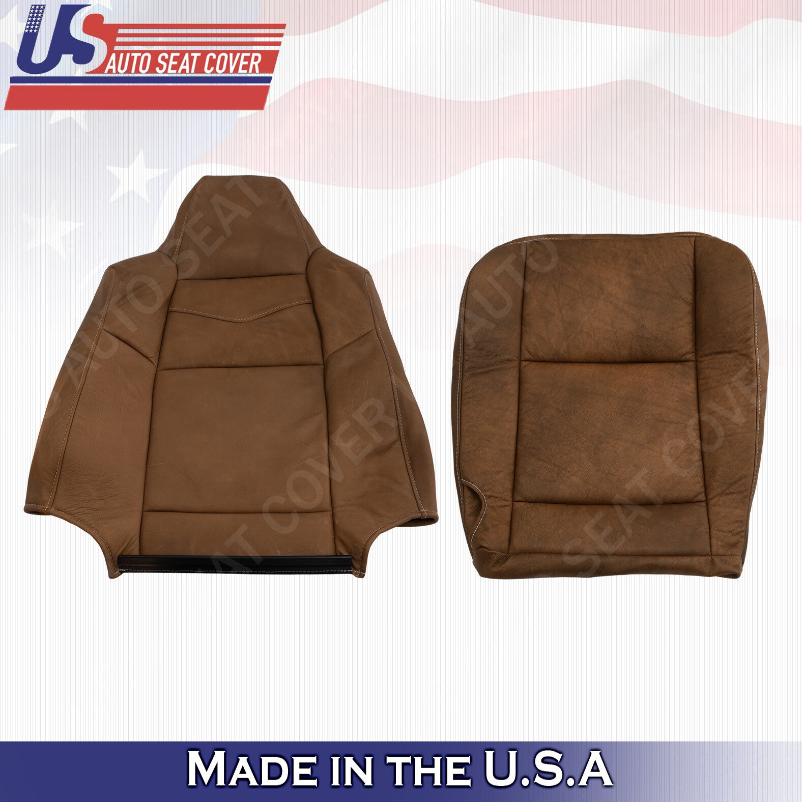 Front Leather Seat Cover 2003 2004 2005 2006 2007 Ford F250 F350 450 KING RANCH