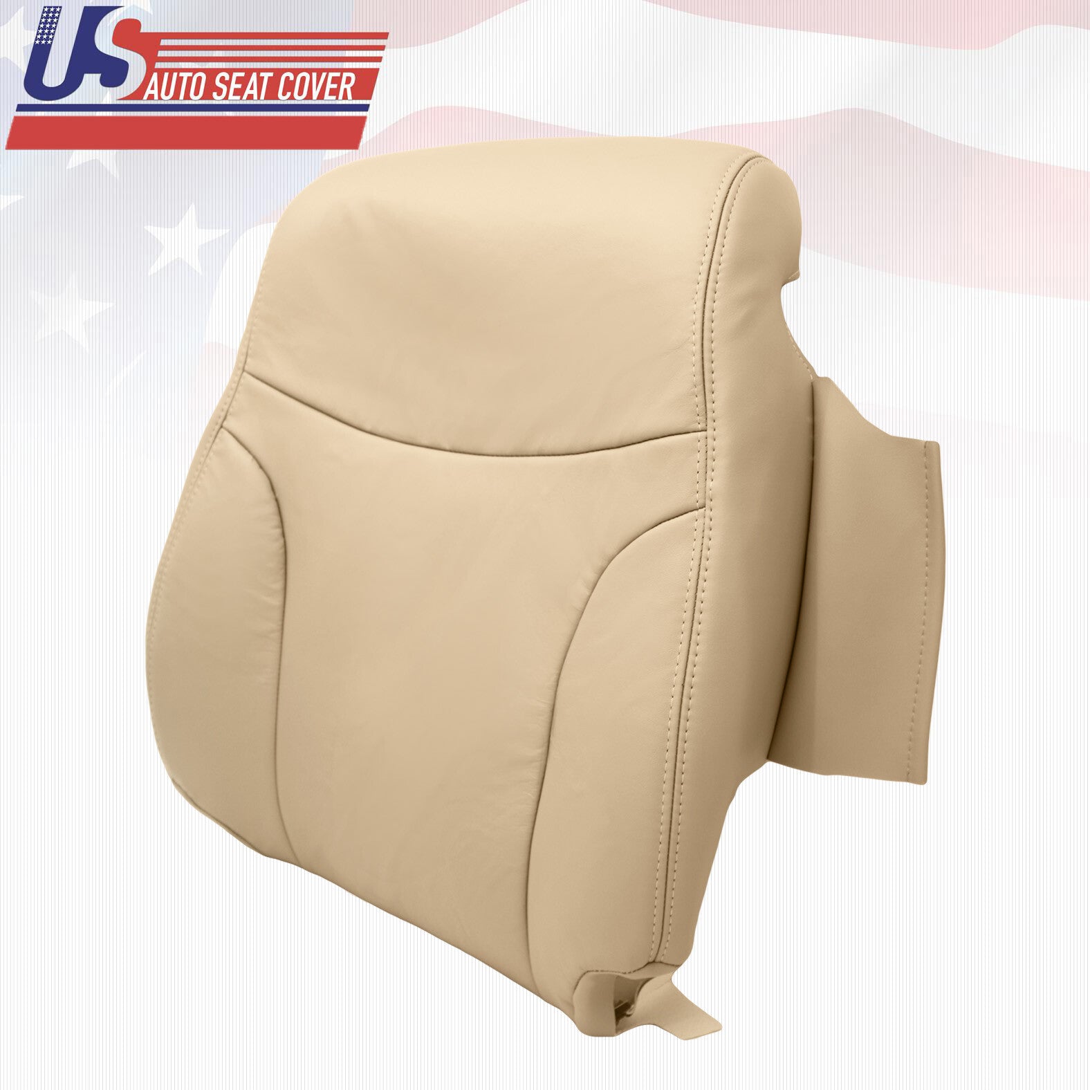 Front "Passenger upper" Leather Cover Color Tan Fits 2002-2006 Lexus ES300 ES330