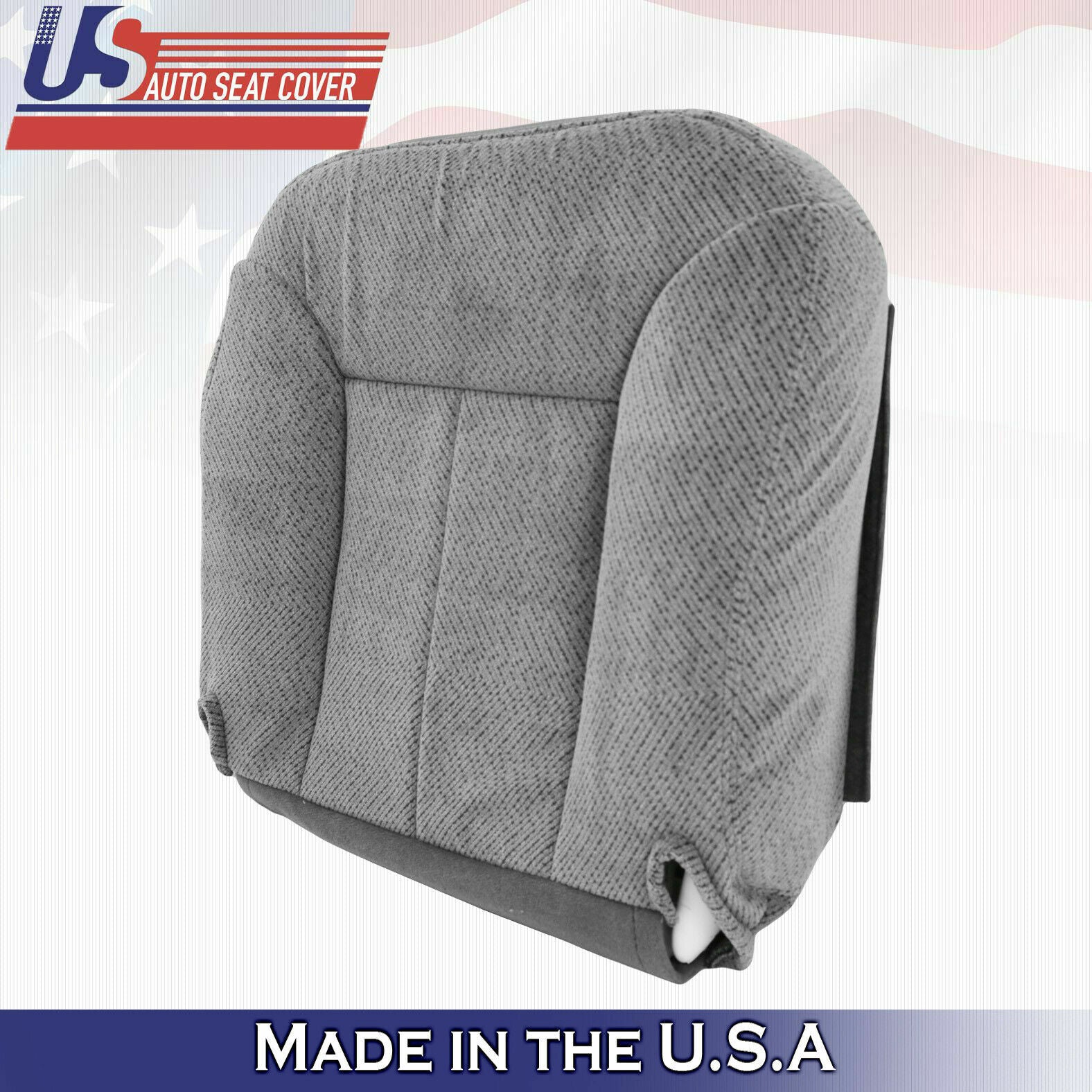 1995 to 1999 For Chevy Silverado 2x Tops & 2x Bottoms Cloth Seat Cover Gray