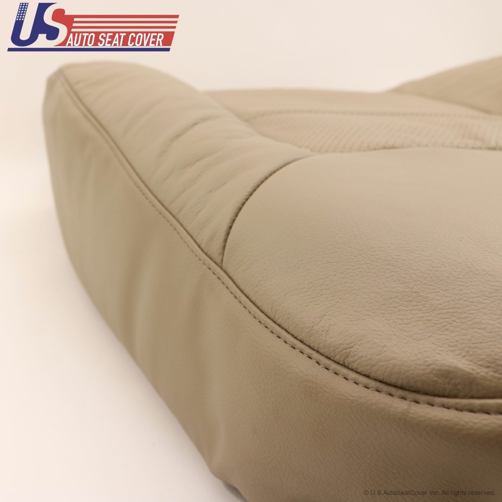2004 Ford Expedition Driver Lean Back Replacement Perforated Leather Cover TAN