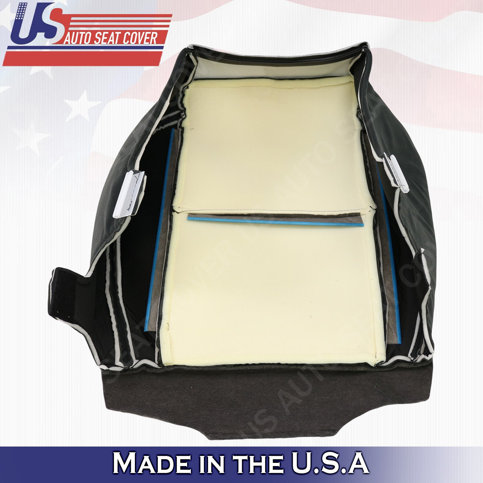 2007 2008 Fits GMC Yukon Driver Side Bottom Cloth Seat Cover Black