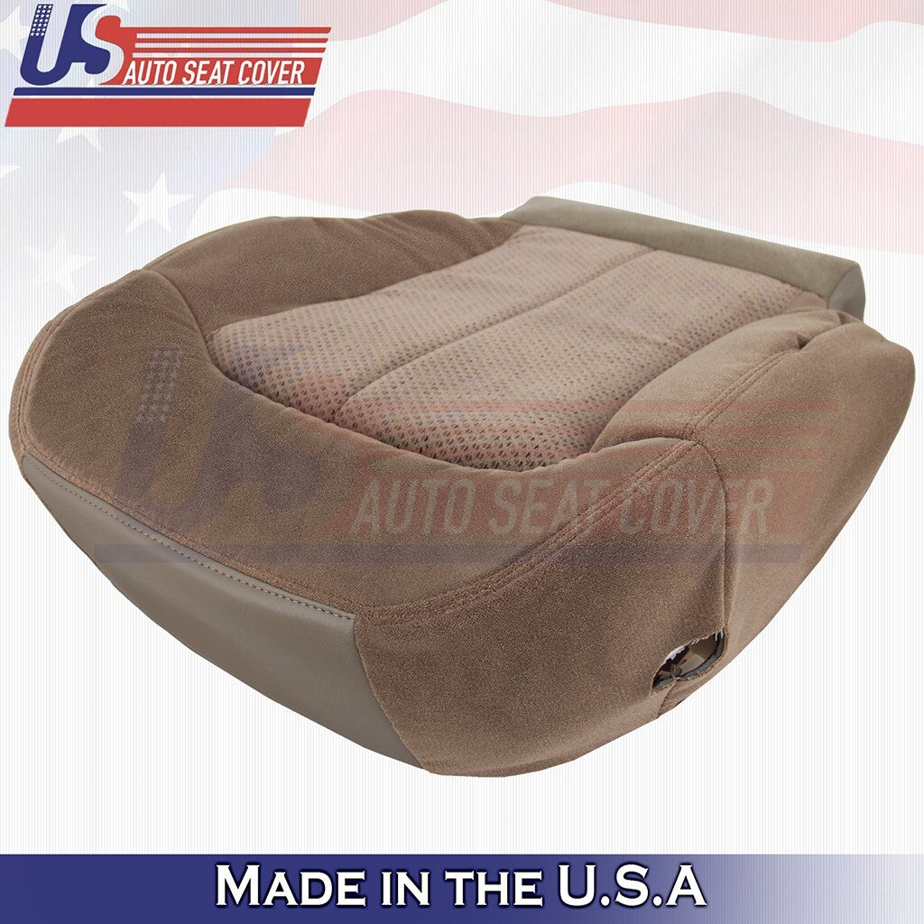 1999 For Chevy Silverado Driver Top/Bottom/Headrest/Armrest Cloth Cover Dk Tan