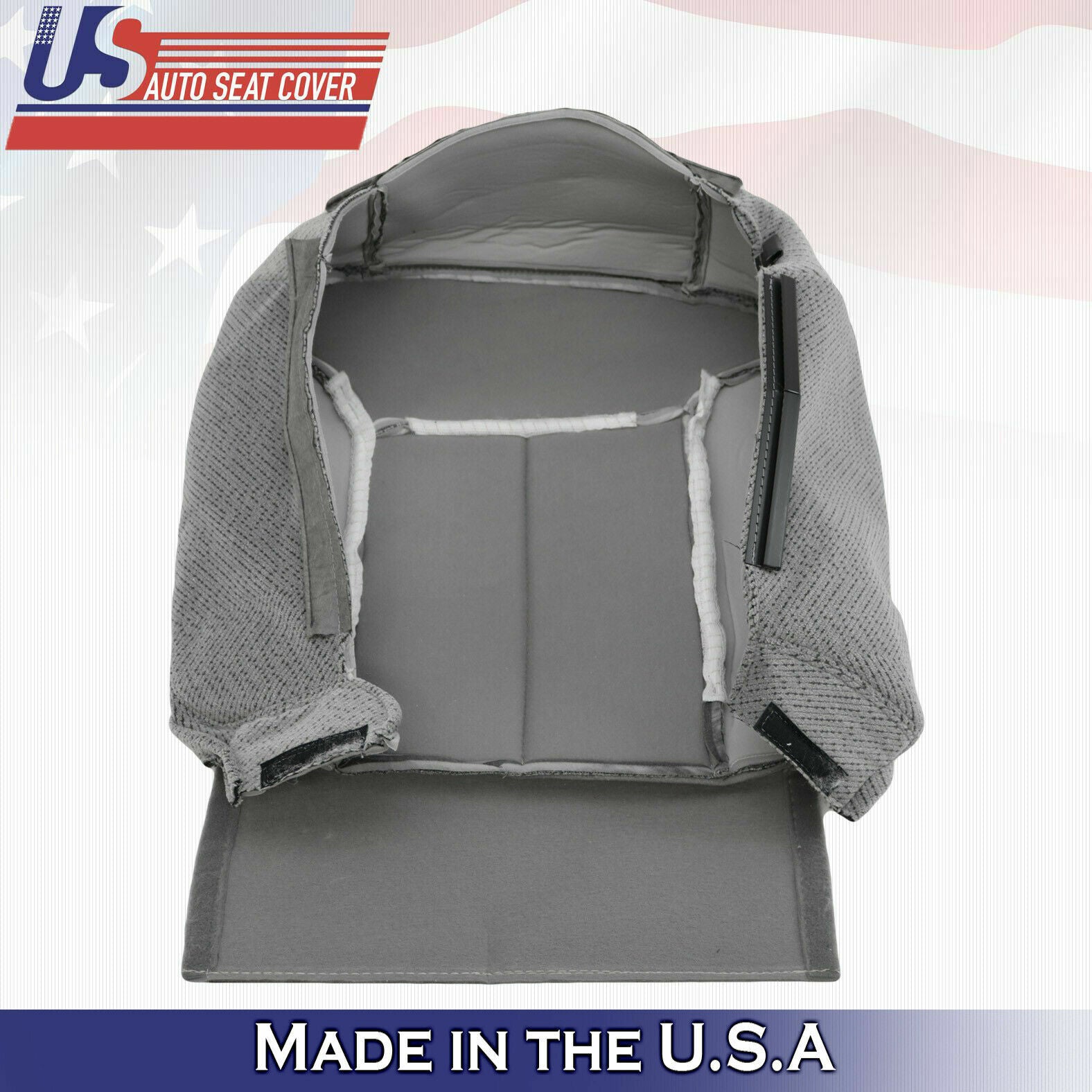 1995 to 1999 Chevy Silverado 2 Tops 2 Bottoms 2 Armrests Cloth Seat Cover Gray