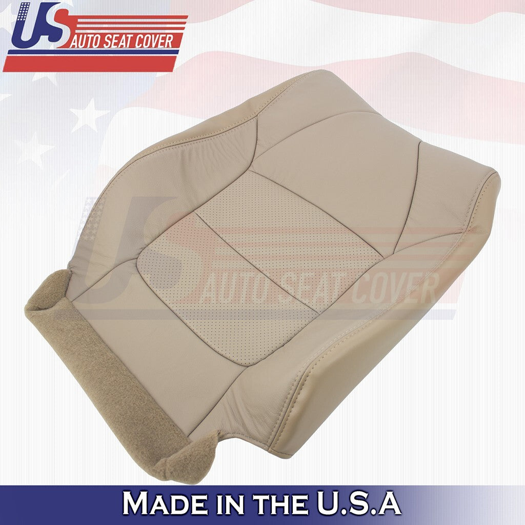 2002 2003 For Acura TL Type S Driver & Passenger Tops Leather Seat Cover Tan