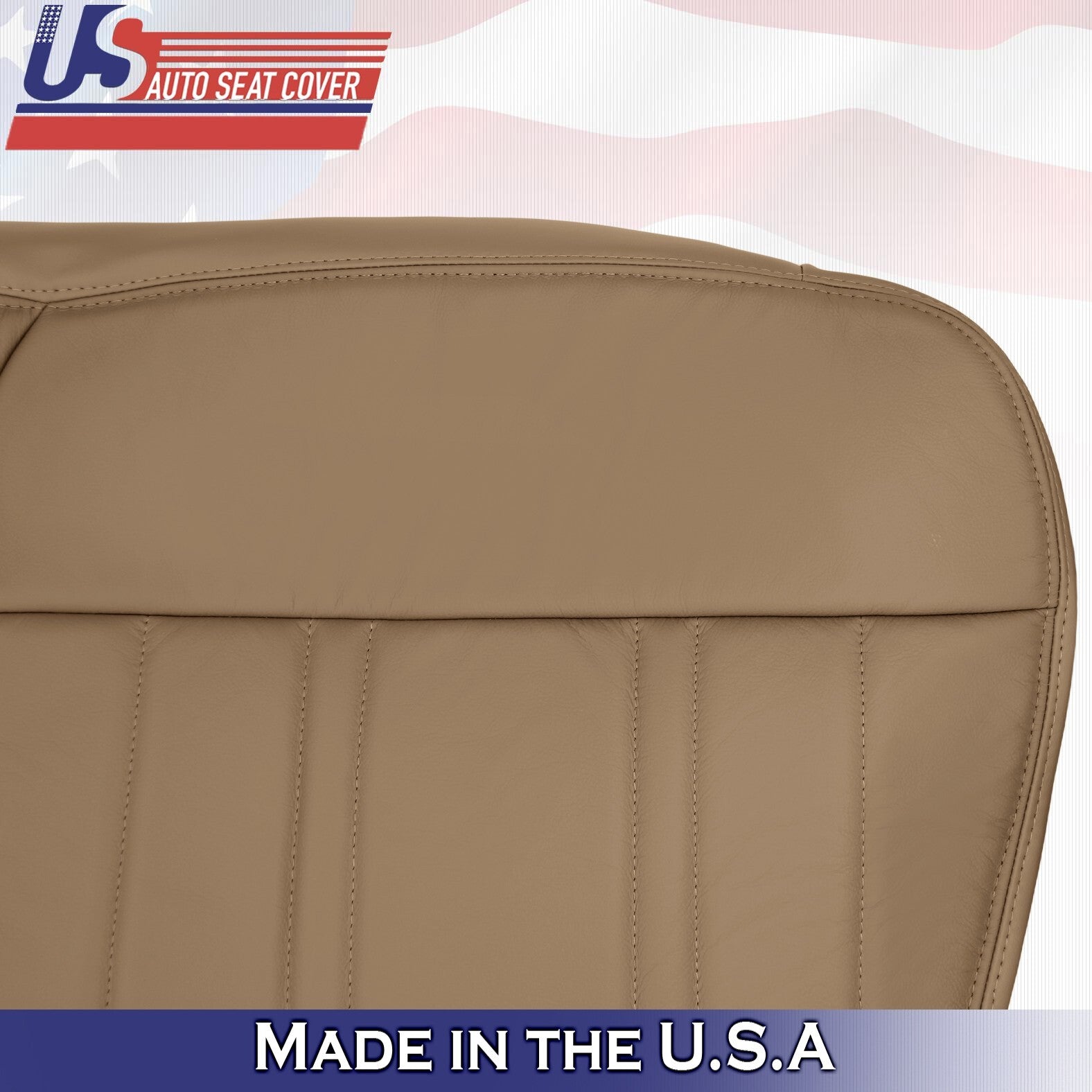 1997 For Ford F150 Lariat XLT Front Passenger Bottom Leather Seat Covers Tan