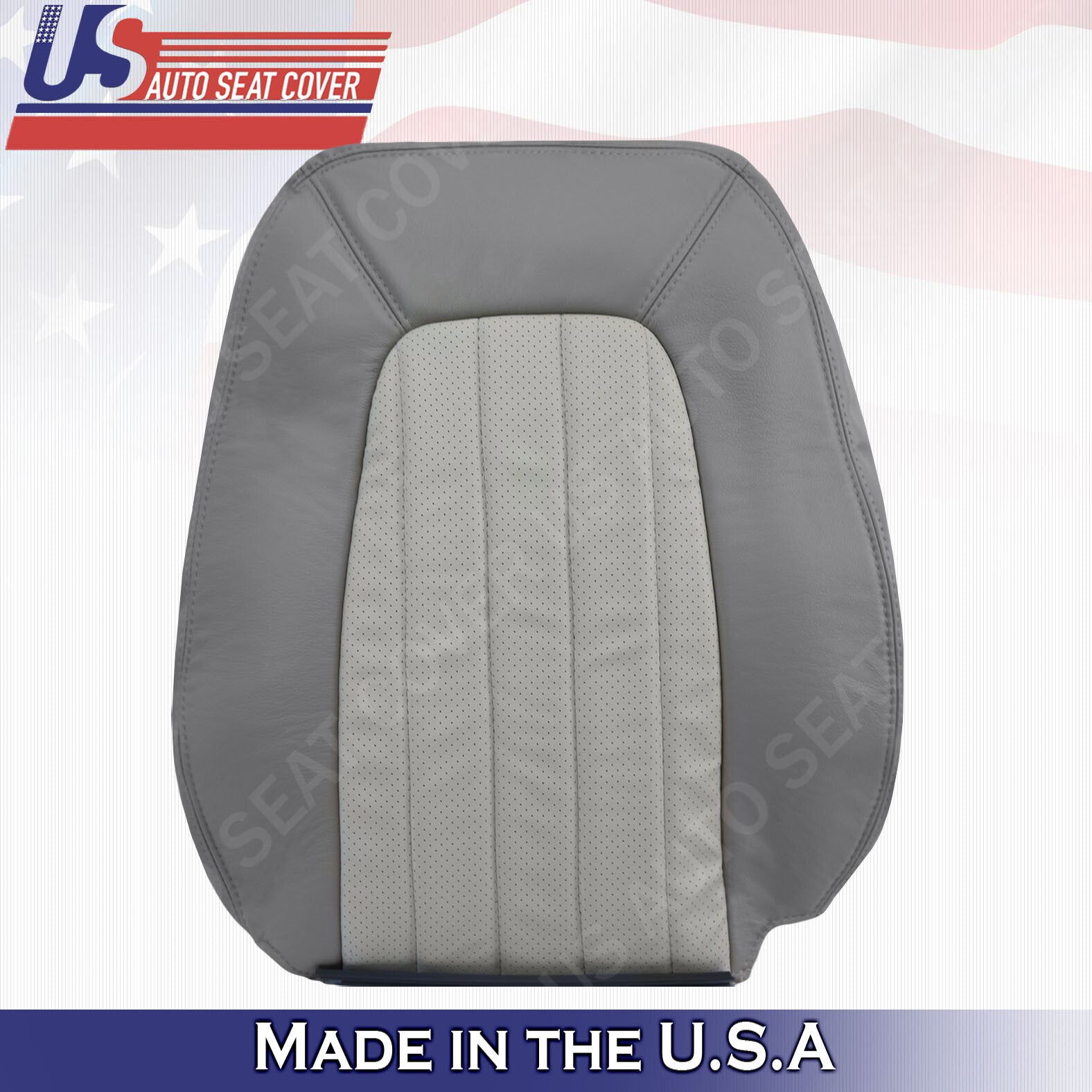 2002- 2005 Mercury Mountaineer FRONT TOPS PERF Leather Replacement cover GRAY