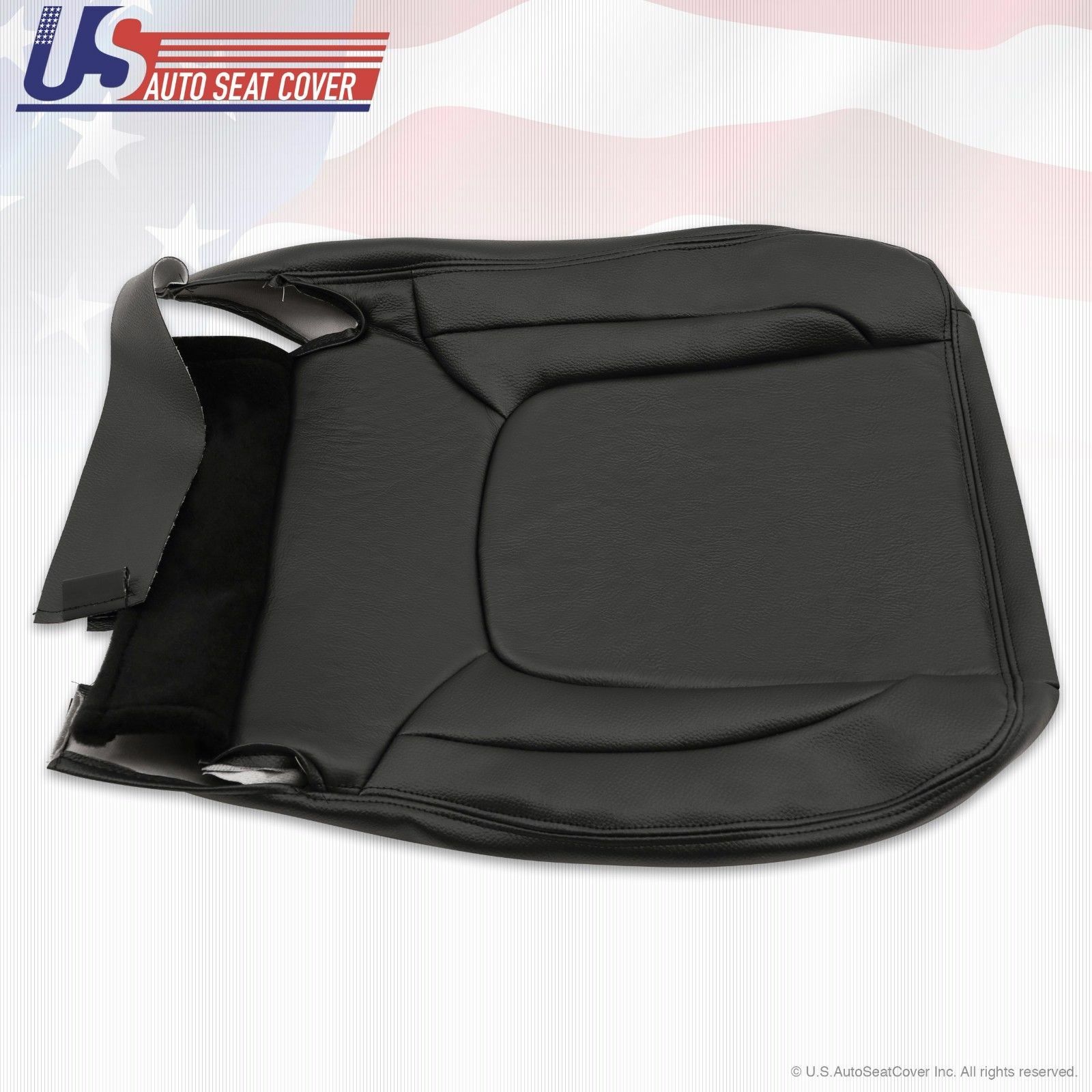 2005 For Dodge Ram Laramie Driver Bottom Replacement Leather Seat Cover Gray
