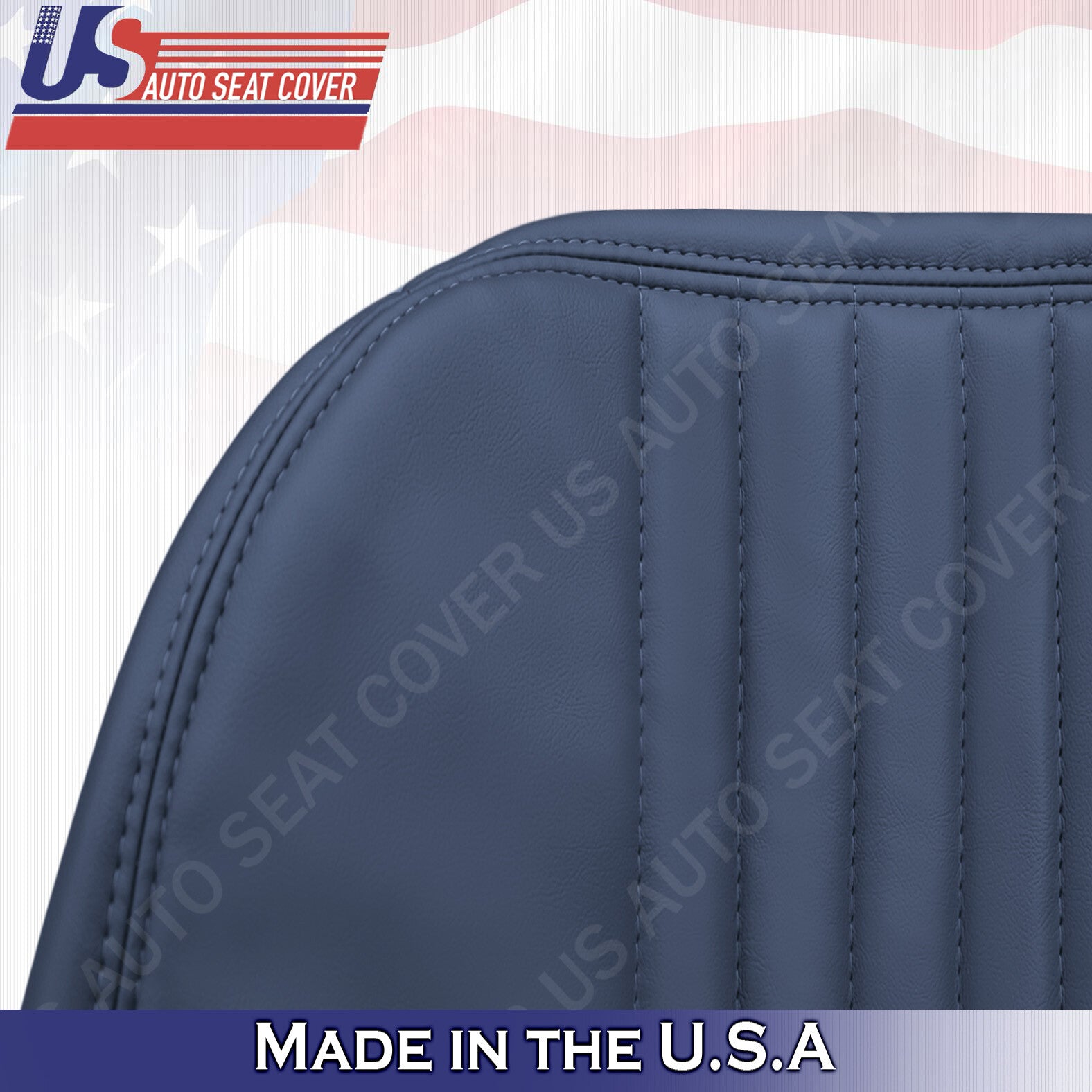 1999 2000 Chevy Silverado Cheyenne Base W/T Bench Bottom Seat Vinyl Cover Blue
