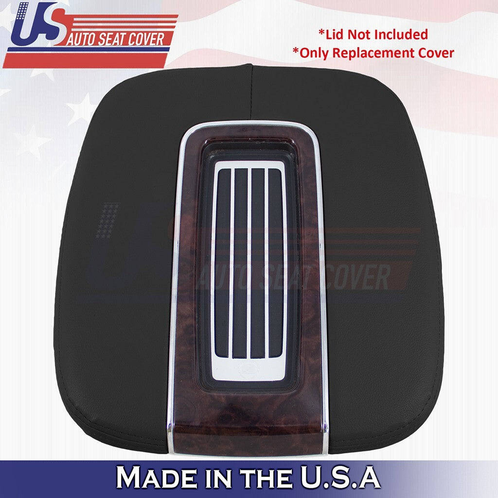 2012 2013 2014 Fit Cadillac Escalade ESV Center Console Lid VINYL Cover Black