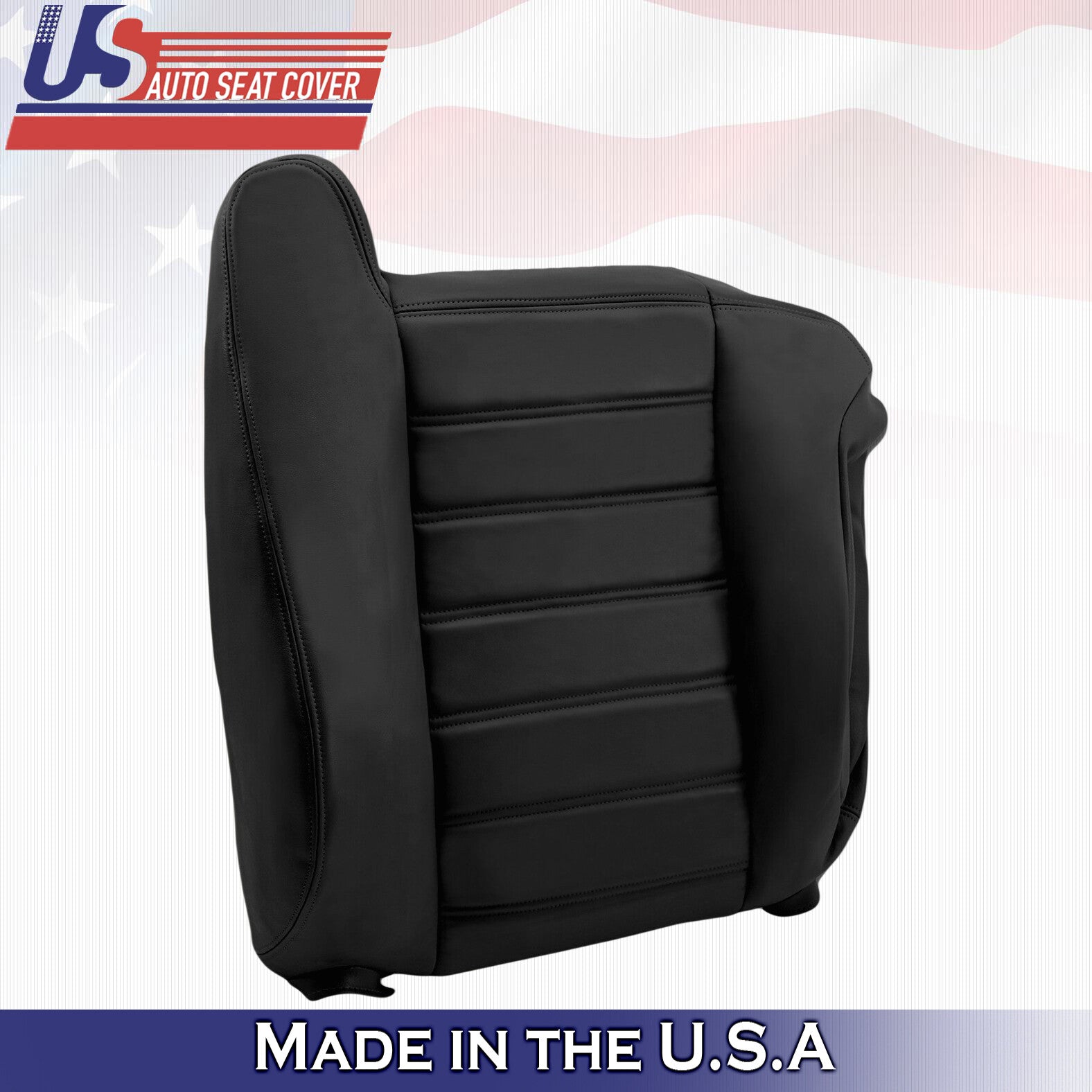2003 2004 2005 For Hummer H2 Passenger Side Top Leather Seat Cover in Black