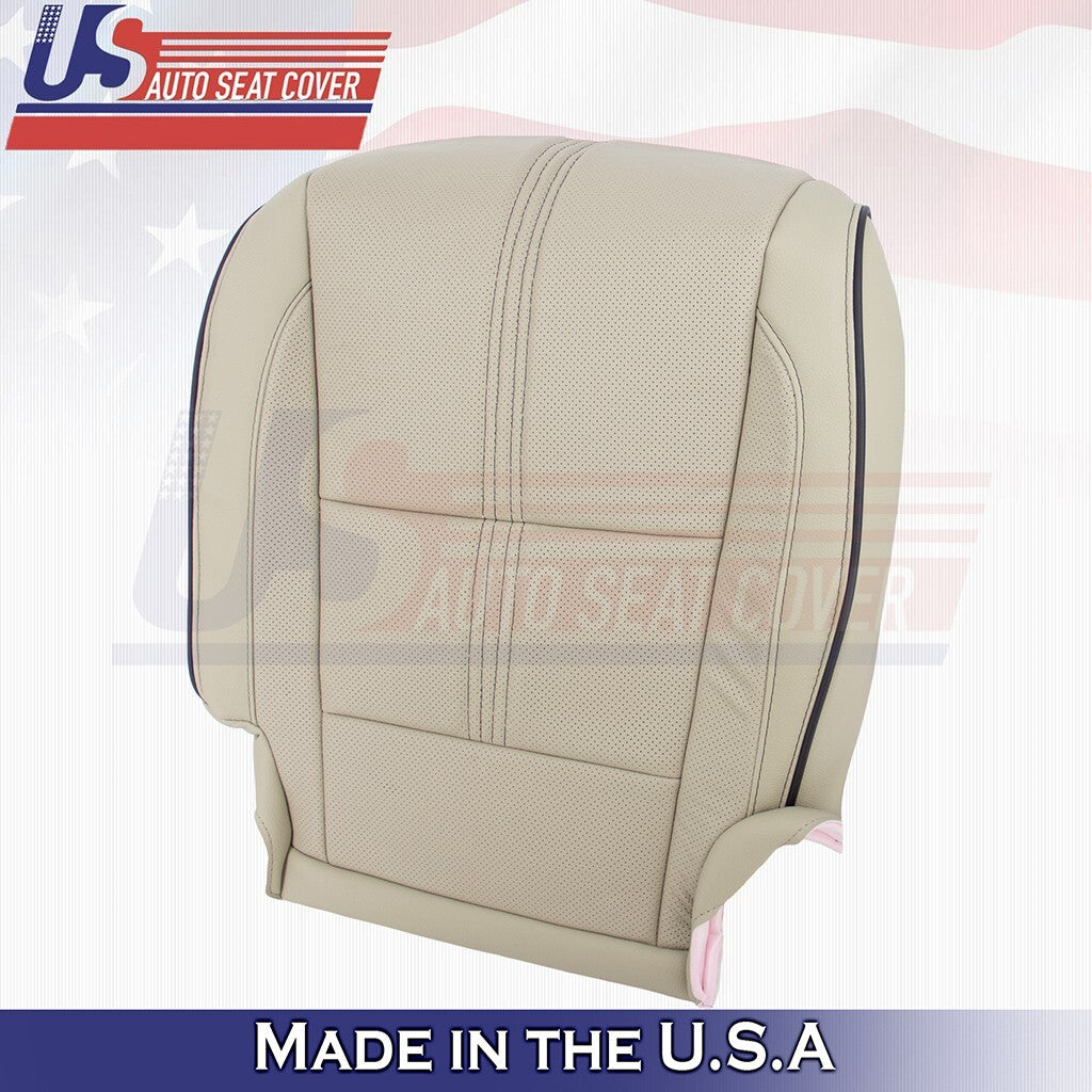 2017 to 2020 For Acura MDX Driver Bottom w/ Perforated Leather Seat Cover Tan