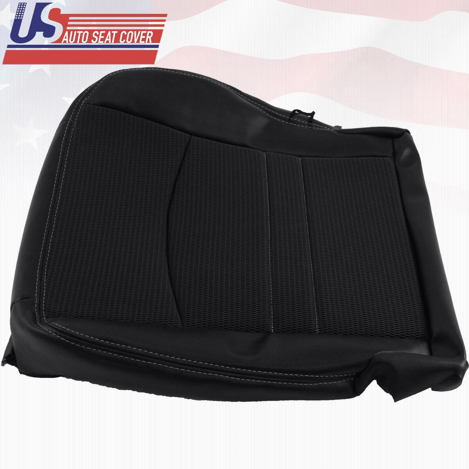2011 2012 For Dodge Ram Sport Driver &Passenger Bottom Cloth/Vinyl Cover Dk Gray