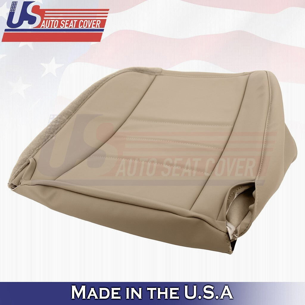 1997 to 2006 Fits Jeep Wrangler Front Passenger Bottom Leather Seat Cover Tan