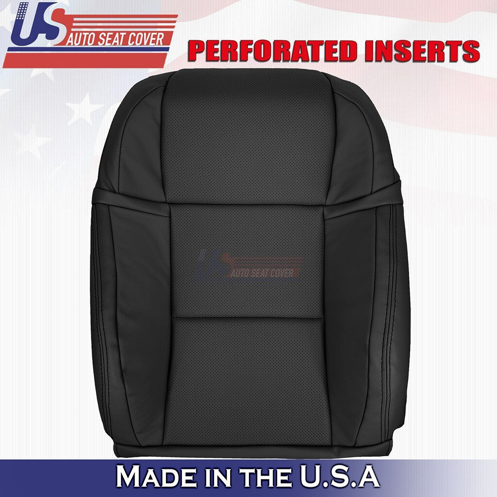 2013 to 2020 Fits Lexus GS350 F-Sport Driver &Passenger Tops Leather Cover Black