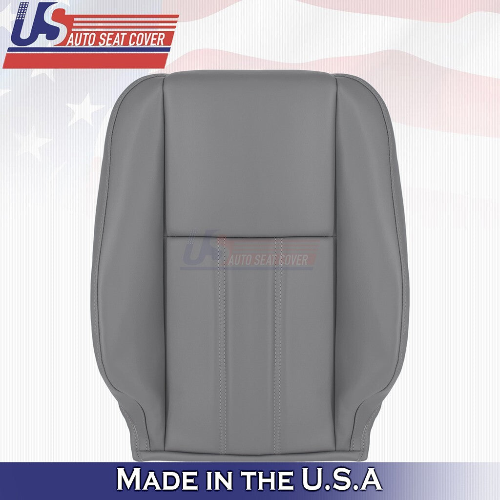 2008 to 2016 Fits Chrysler Town & Country Driver Top Leather Cover DARK Gray