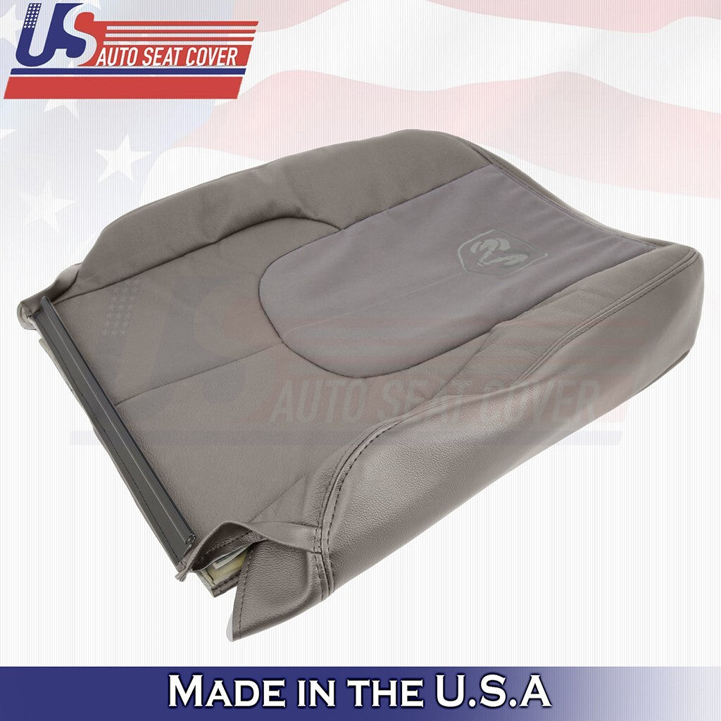 2002 2003 Fits Dodge Ram 2500 Laramie Driver &Passenger Tops Leather Cover Taupe