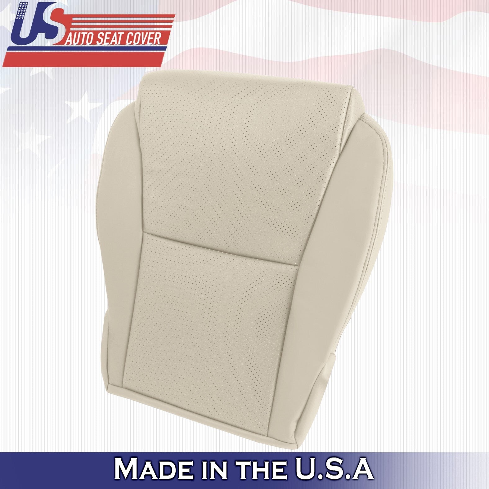 2004 For Toyota Solara Convertible Front Passenger Bottom Leather Seat Cover Tan
