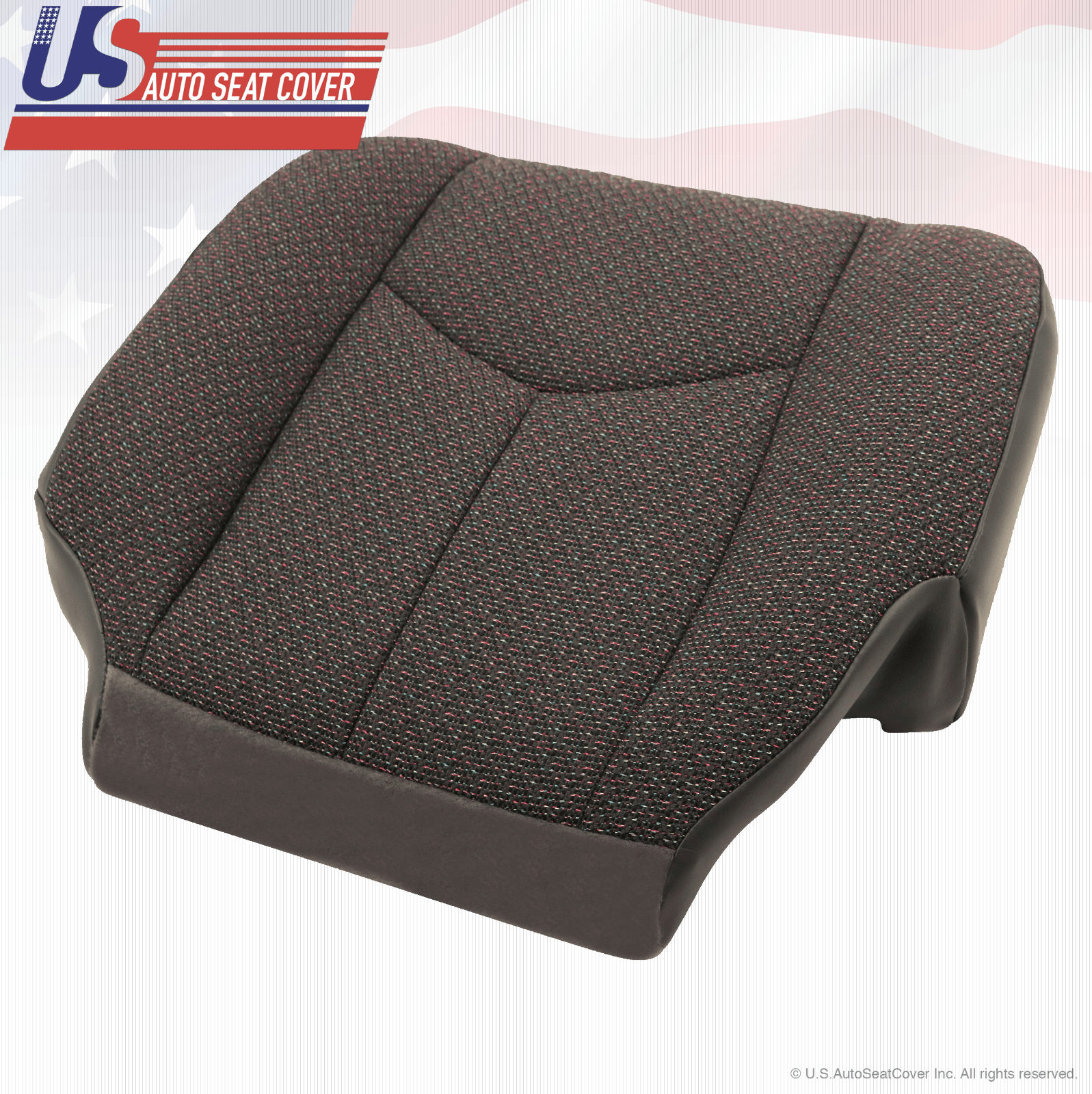 2004 GMC Sierra 1500 1500HD Front Driver Side Bottom Dark Gray Cloth Seat Cover