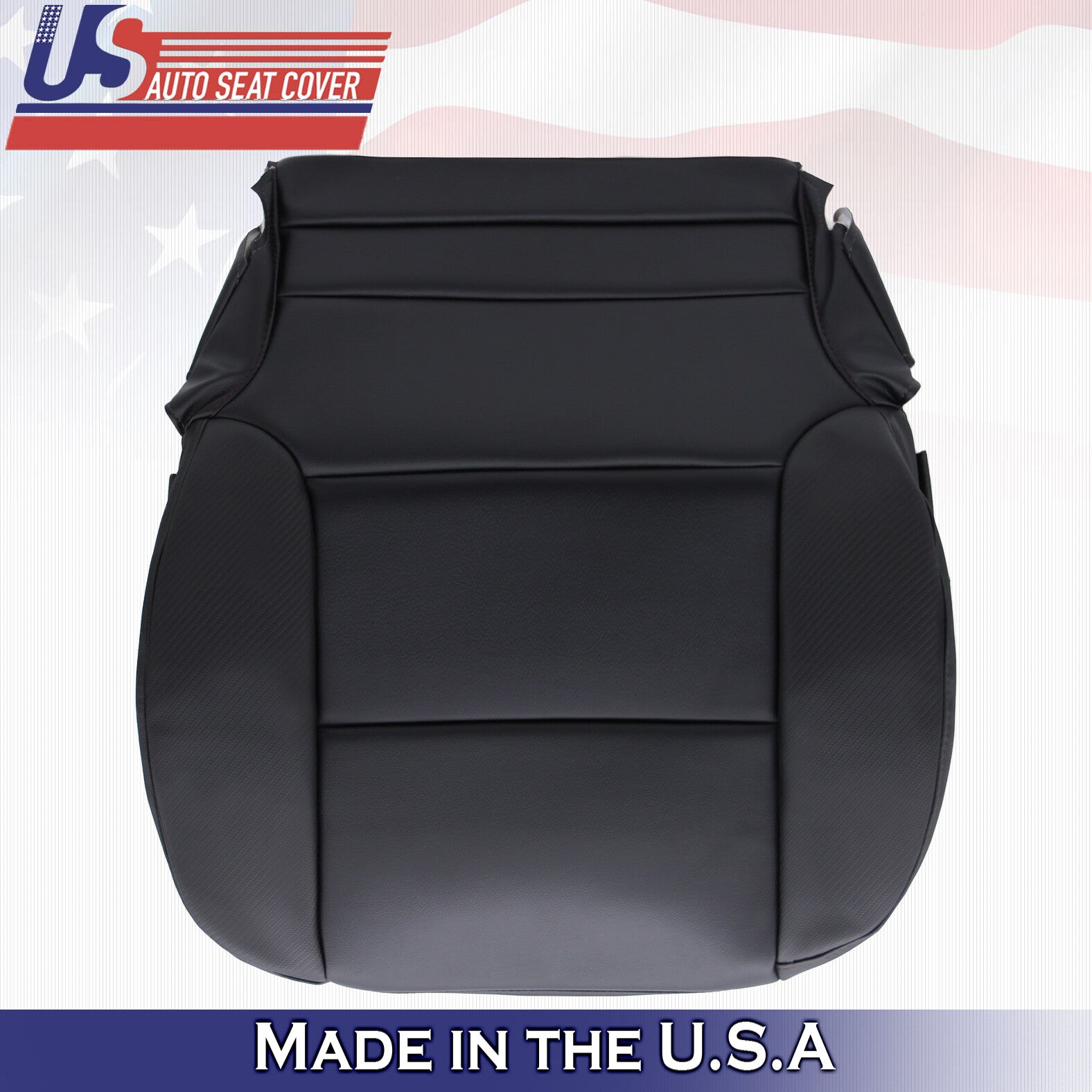 Passenger Bottom Leather Cover Black Fits For 2014 - 2019 GMC Sierra All-Terrain