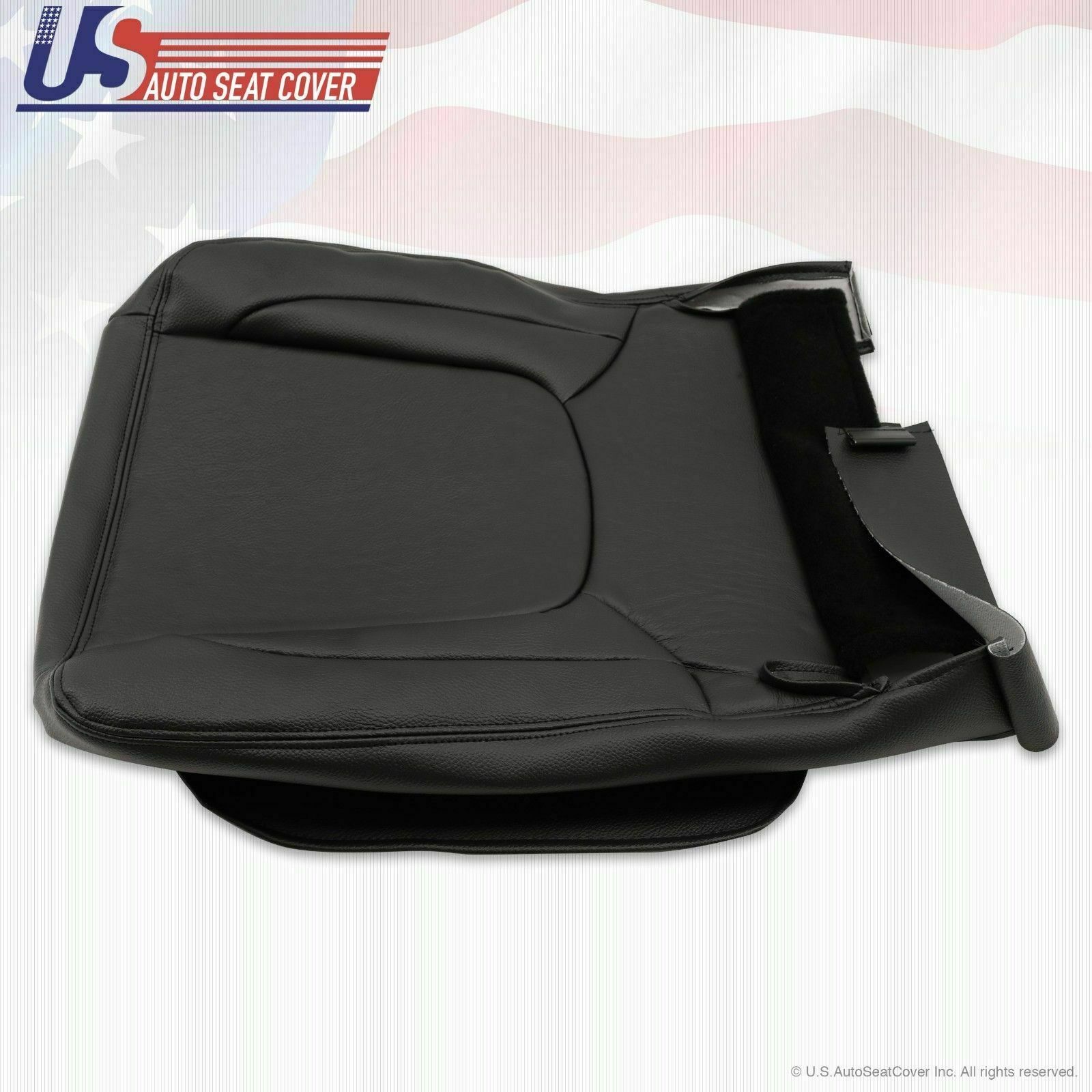 2004 FITS Dodge Ram Laramie 3500 Driver Passenger Bottom Leather Cover Dk Gray
