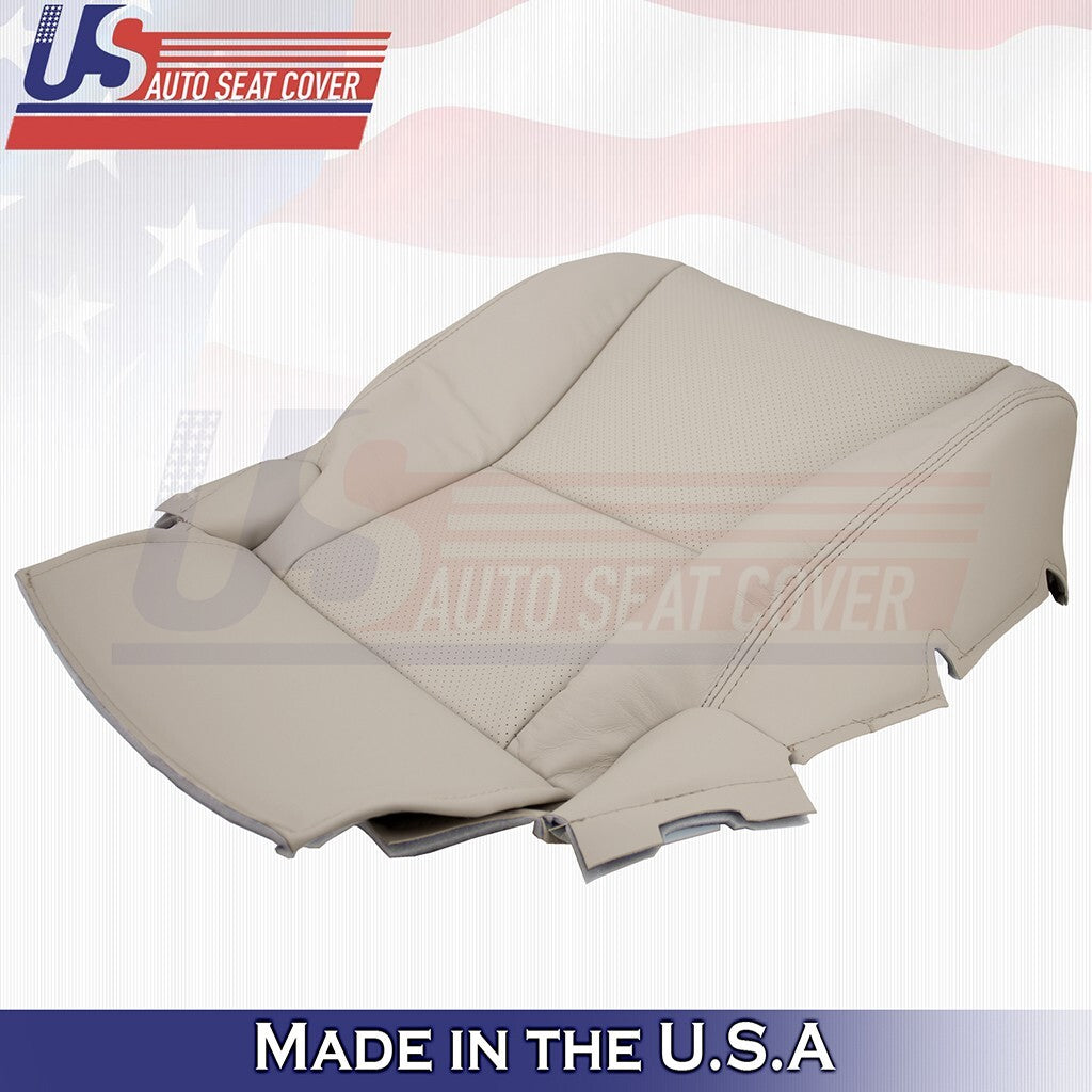 2007 to 2012 For Lexus LS460 Driver Bottom-Top Perf Leather Cover Cashmere Tan