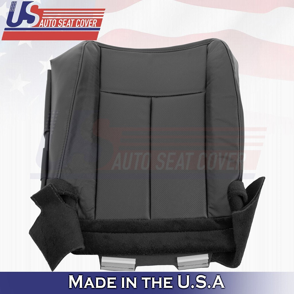 2015 to 2017 Fits Ford Expedition Front Set Bottoms w/ Perf Leather Cover Black