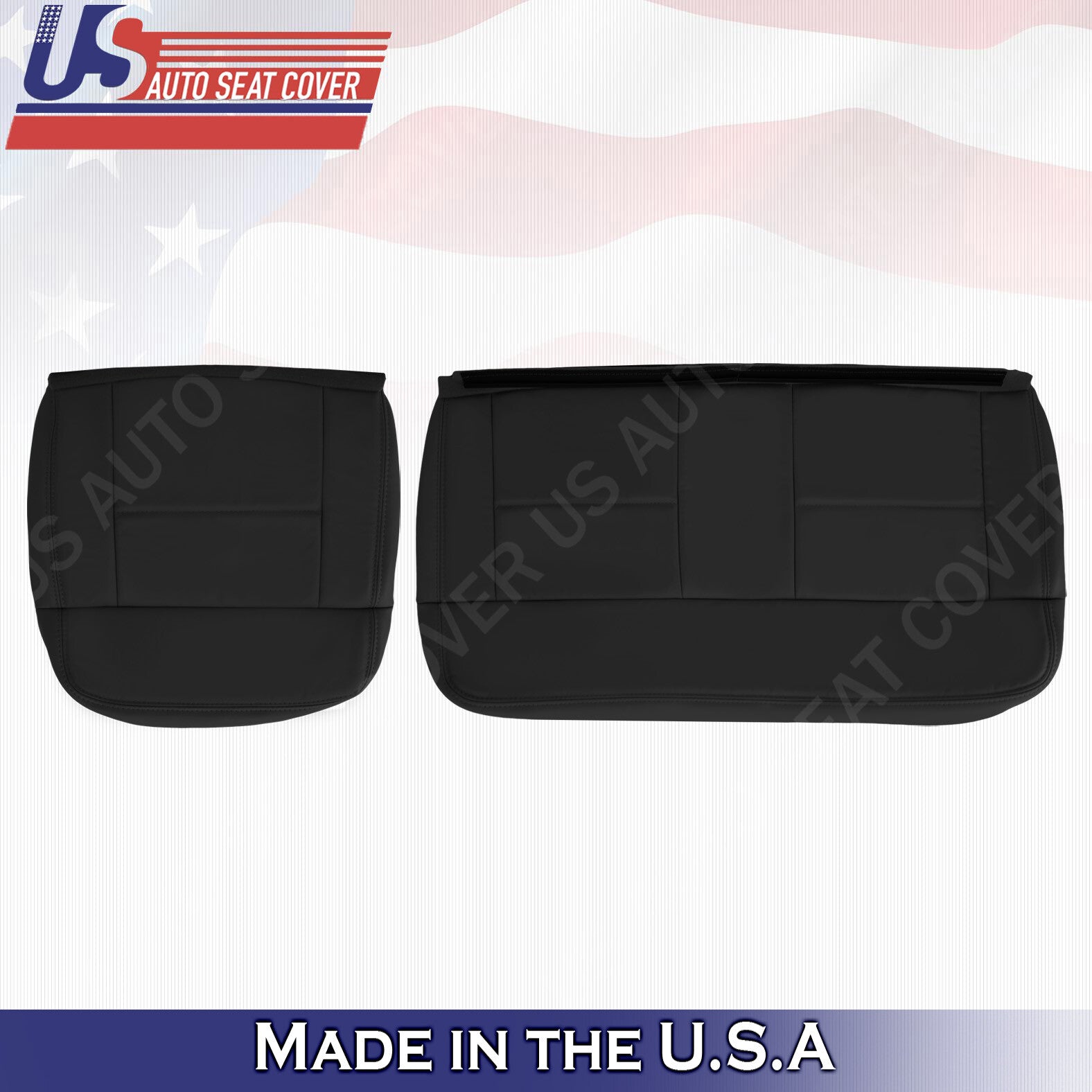 2004 2005 06 2007 2008 Ford F150 REAR Driver-Passenger Bottom Leather Cover Blk