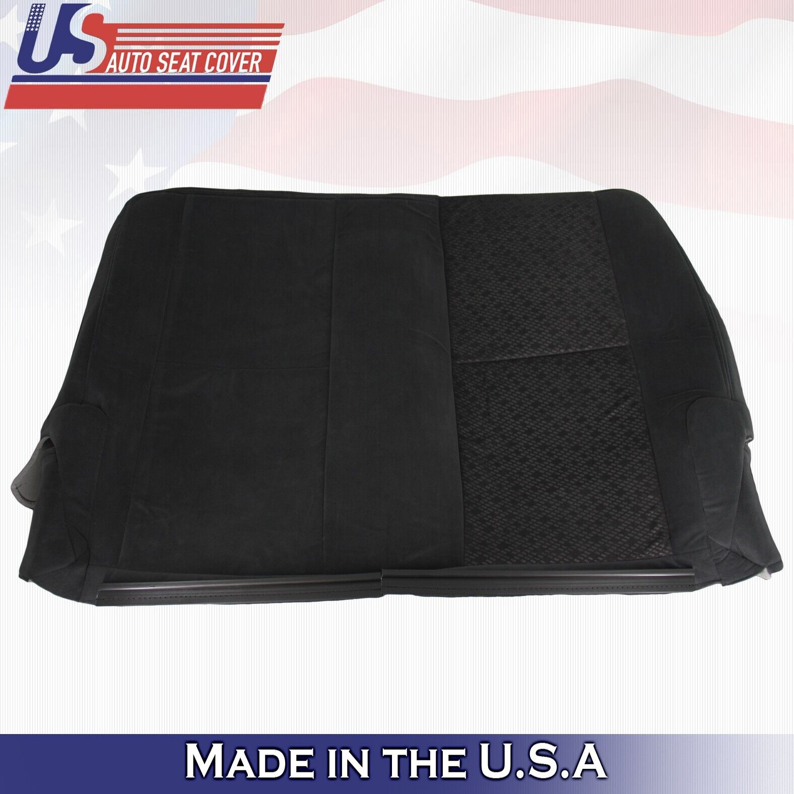 2007 For GMC Sierra 1500 2500 3500 2nd Row Driver Top Cloth Seat Cover Black
