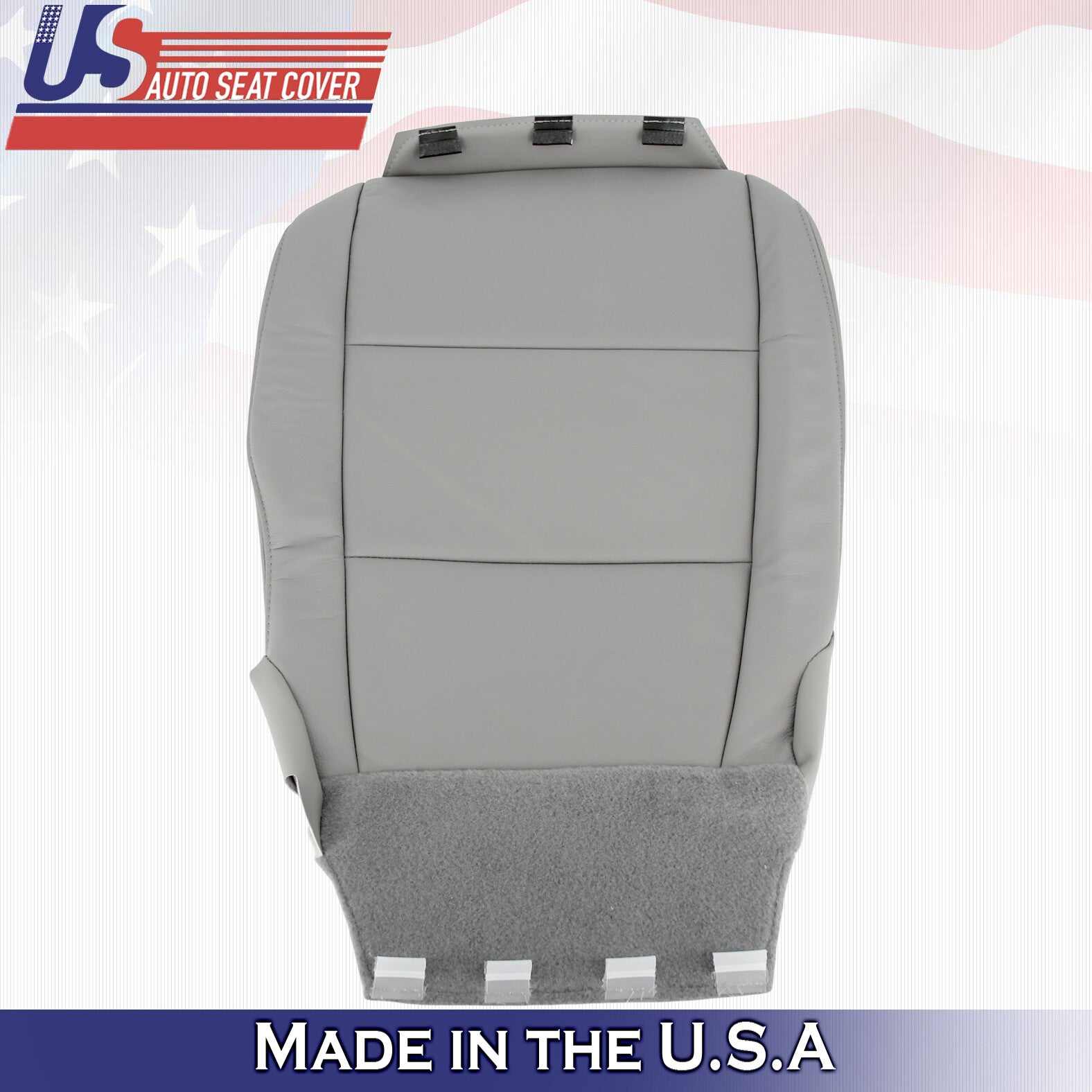 2014 2015 For Honda Pilot Passenger Bottom Synthetic Leather Seat Cover Gray