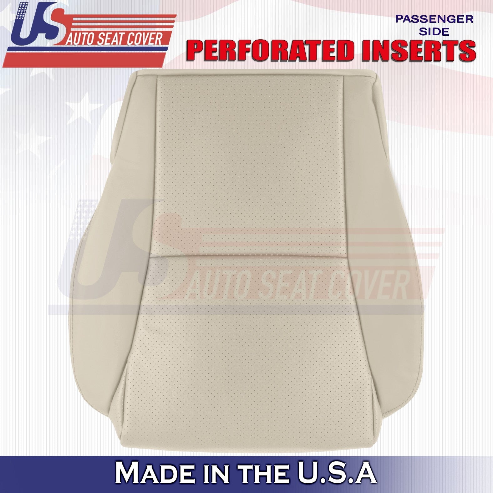 2004 to 2008 For Toyota Solara Driver Passenger Bottom & Top Leather Covers Tan
