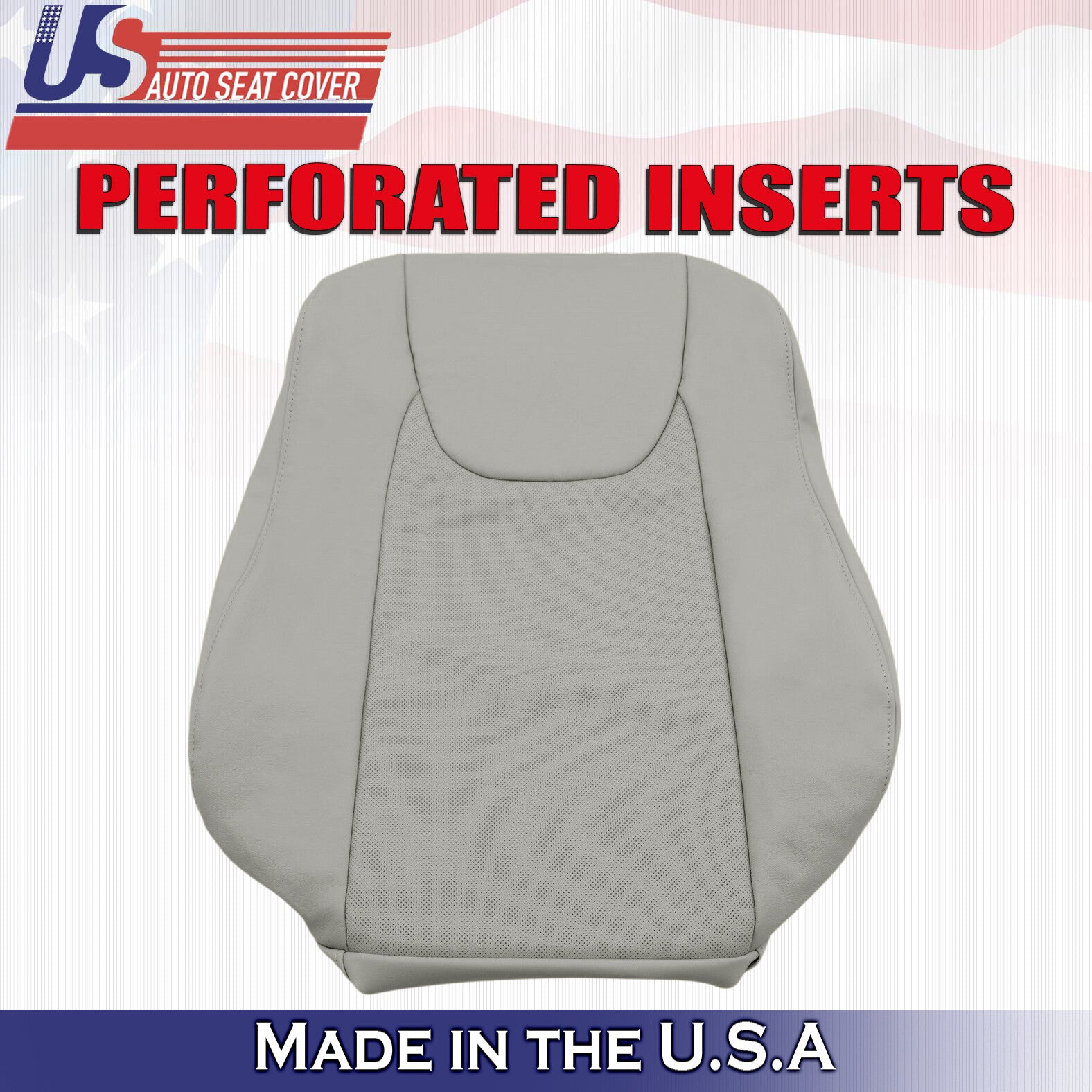 2013 For Lexus RX350 RX450H Driver Top & Bottom Perf Leather Seat Covers Gray