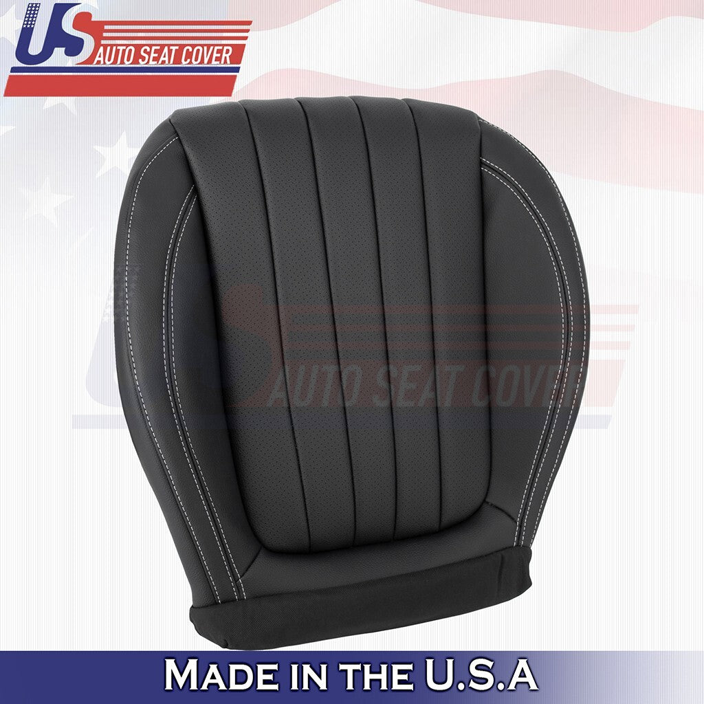 2017 to 2020 For Mercedes Benz Front Bottoms x2 Synthetic Leather Cover BLK