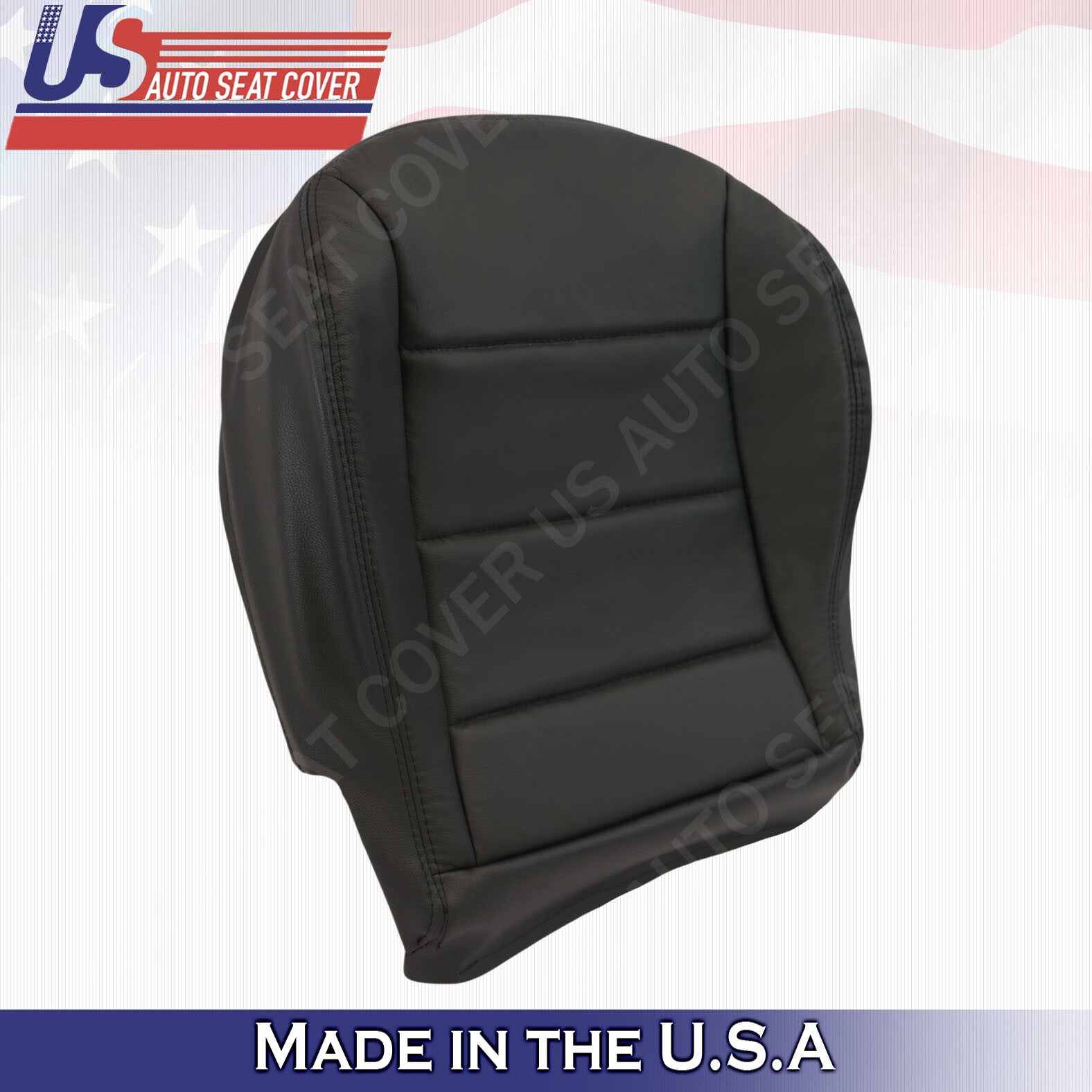 1999 to 2004 Volkswagen Jetta Front Driver Bottom Leather Seat Cover In Black