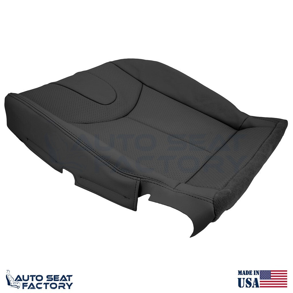 2009 - 2013 Fits Infiniti G37 Coupe Driver Bottom Black Vinyl Seat Cover, Perf.