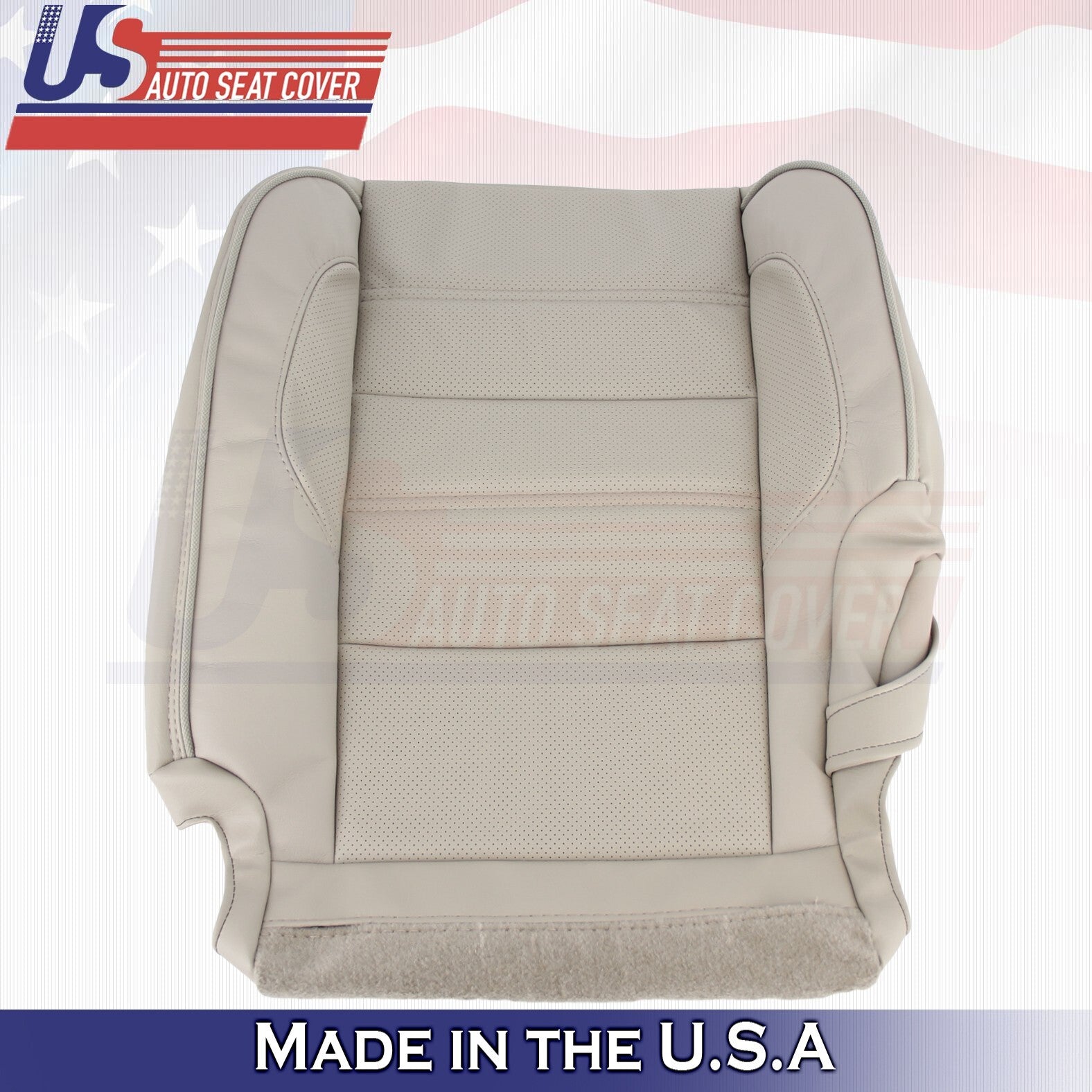2014 to 2019 For GMC Yukon Denali Rear Passenger Bottom Leather Seat Cover Tan