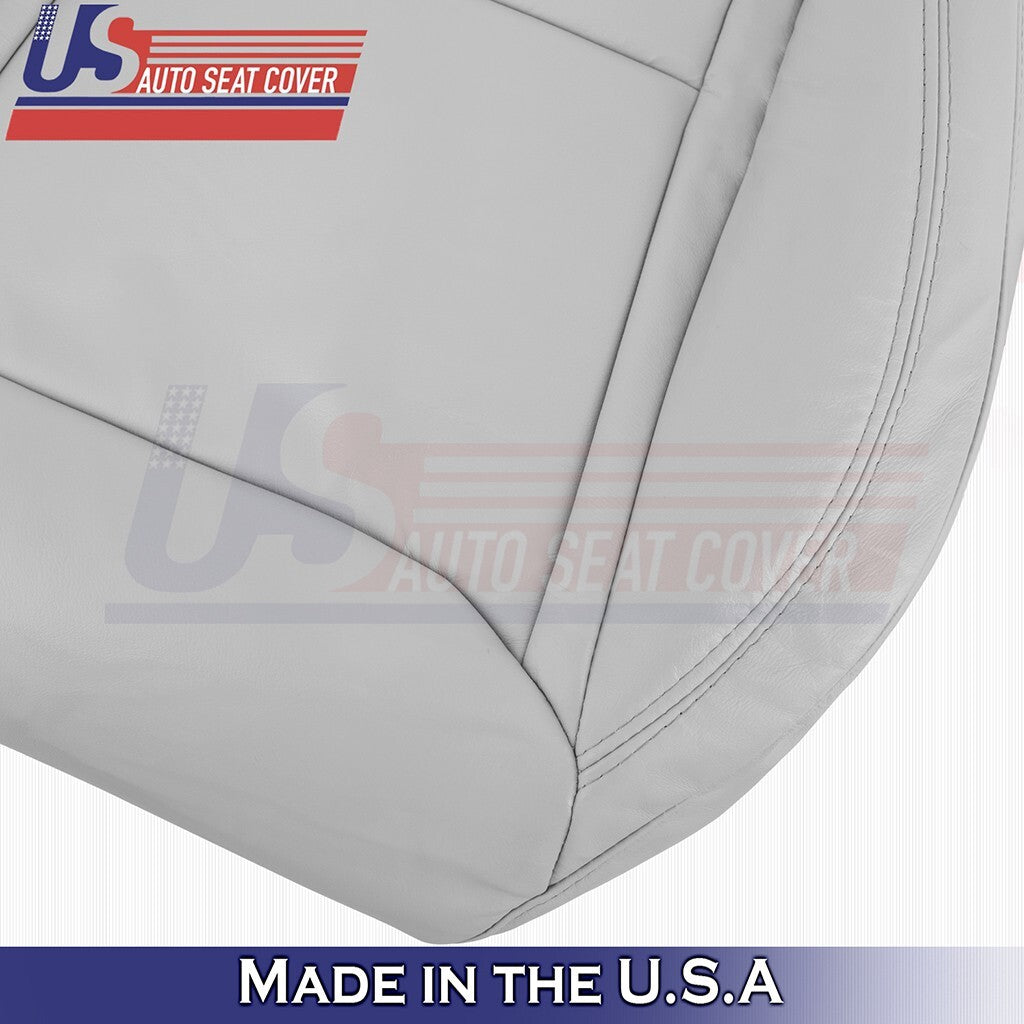 2012-2015 For Tesla Model S Passenger Bottom Vinyl Seat Cover Gray