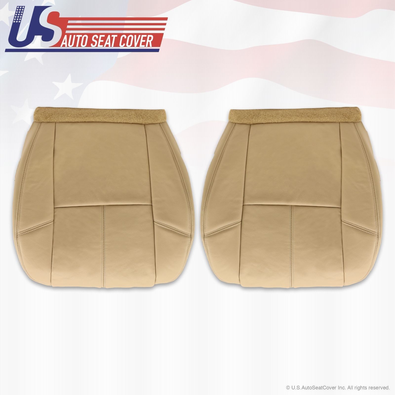 2010 2011 2012 Chevy Tahoe Suburban GMC Yukon Upholstery leather seat-cover Tan