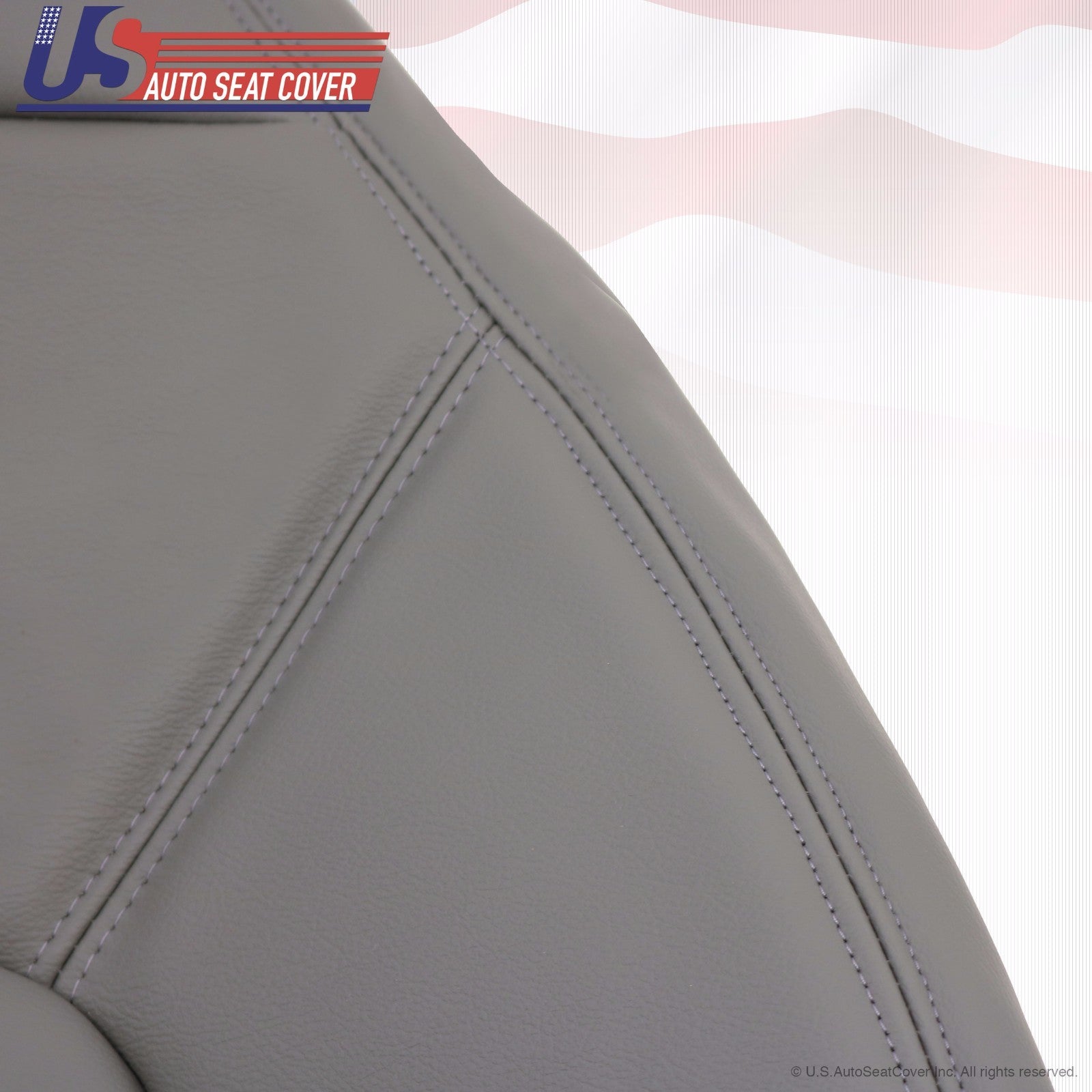 1997-2002 Expedition XLT Driver Bottom & Top Leather Seat Cover Gray