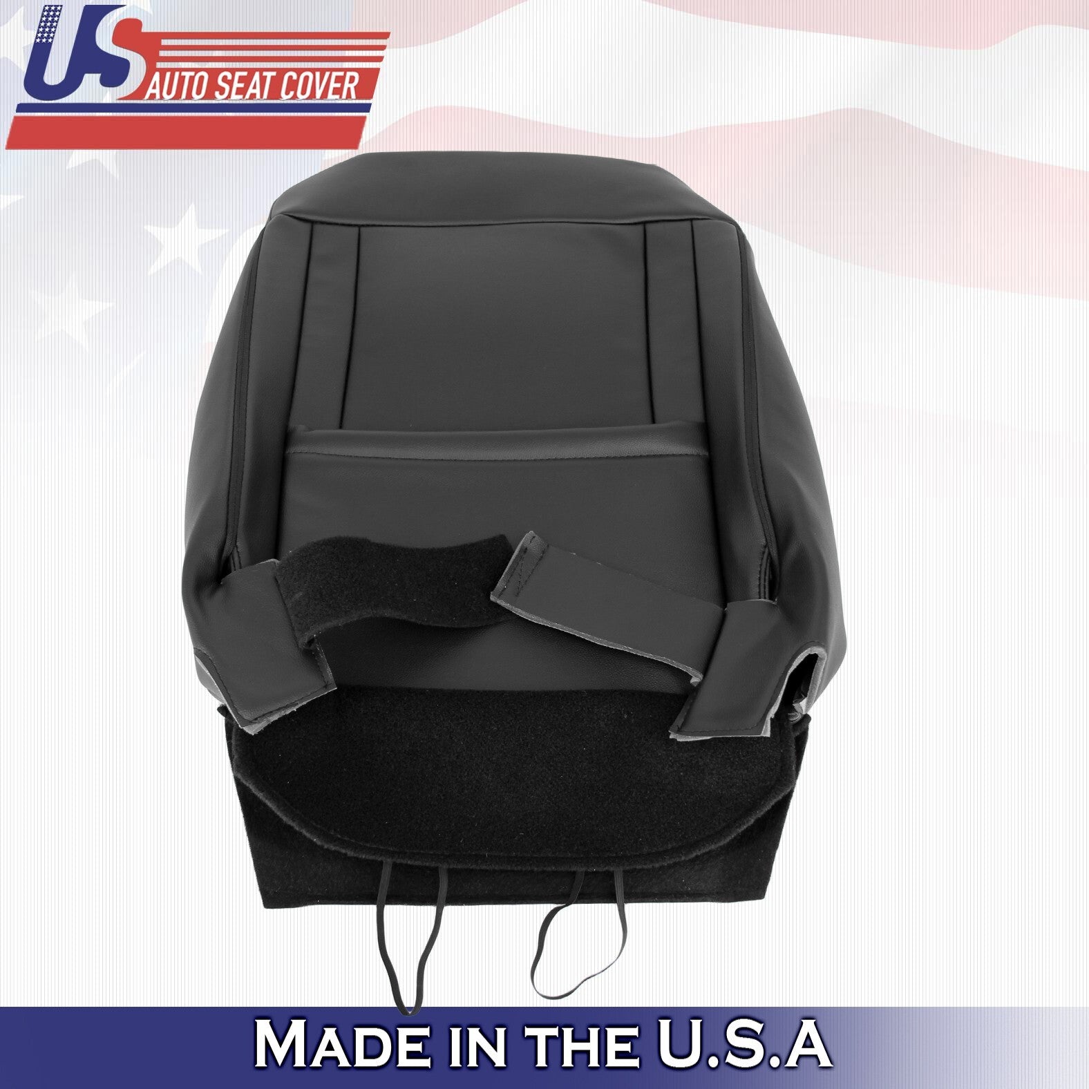 2017 For Ford F150 Lariat Driver & Passenger Top Perf Leather Seat Covers Black