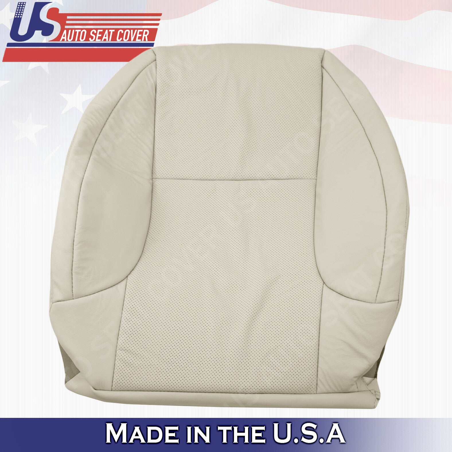 Driver Top Perforated Leather Seat Cover Light TAN FOR 2010 - 2017 Lexus GX460