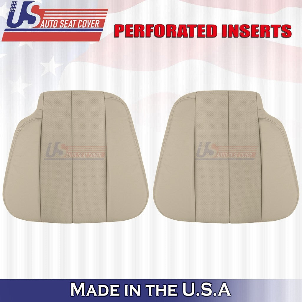 1990-1995 For Mercedes Benz SL320 Driver & Passenger Tops Leather Cover Tan
