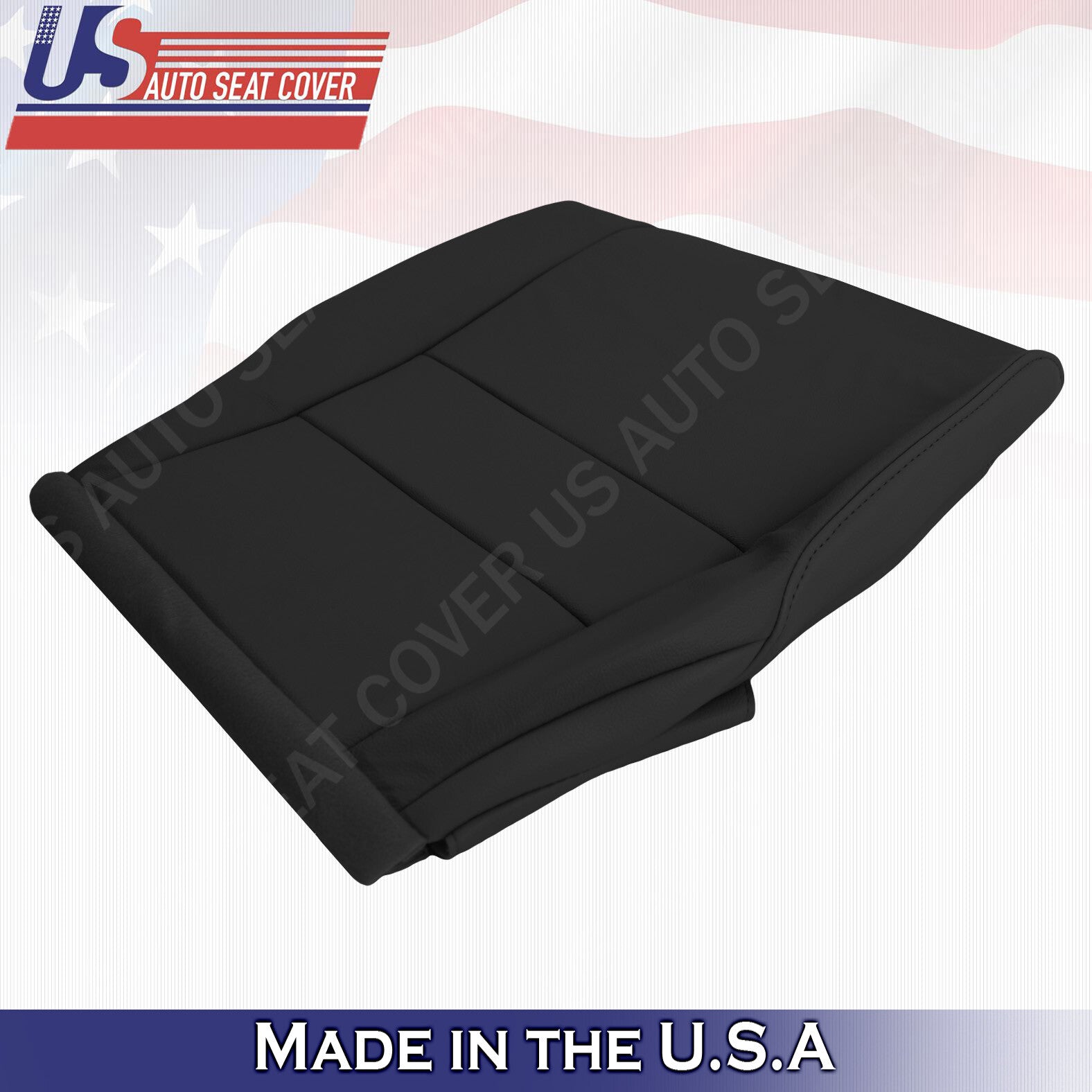 FITS 2007-2011 Honda CR-V Passenger Bottom Leather Replacement Seat Cover Black