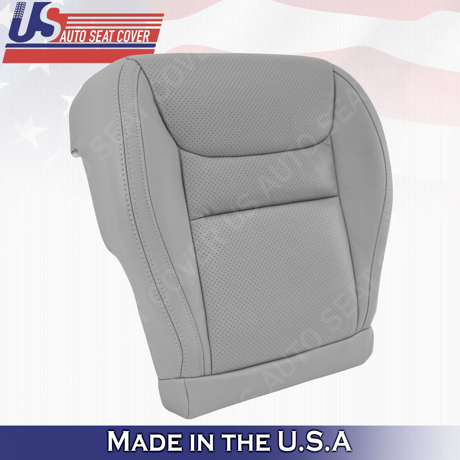 2001 2002 2003 Fits Toyota Highlander Driver Bottom Leather Seat Cover Gray