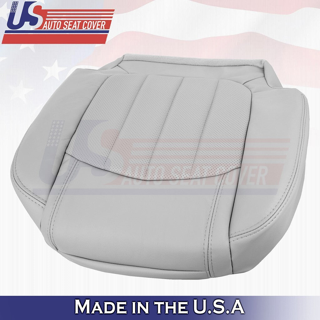 2008-2012 Fits Buick Enclave 2nd Row Driver Bottom Perforated Leather Cover Gray